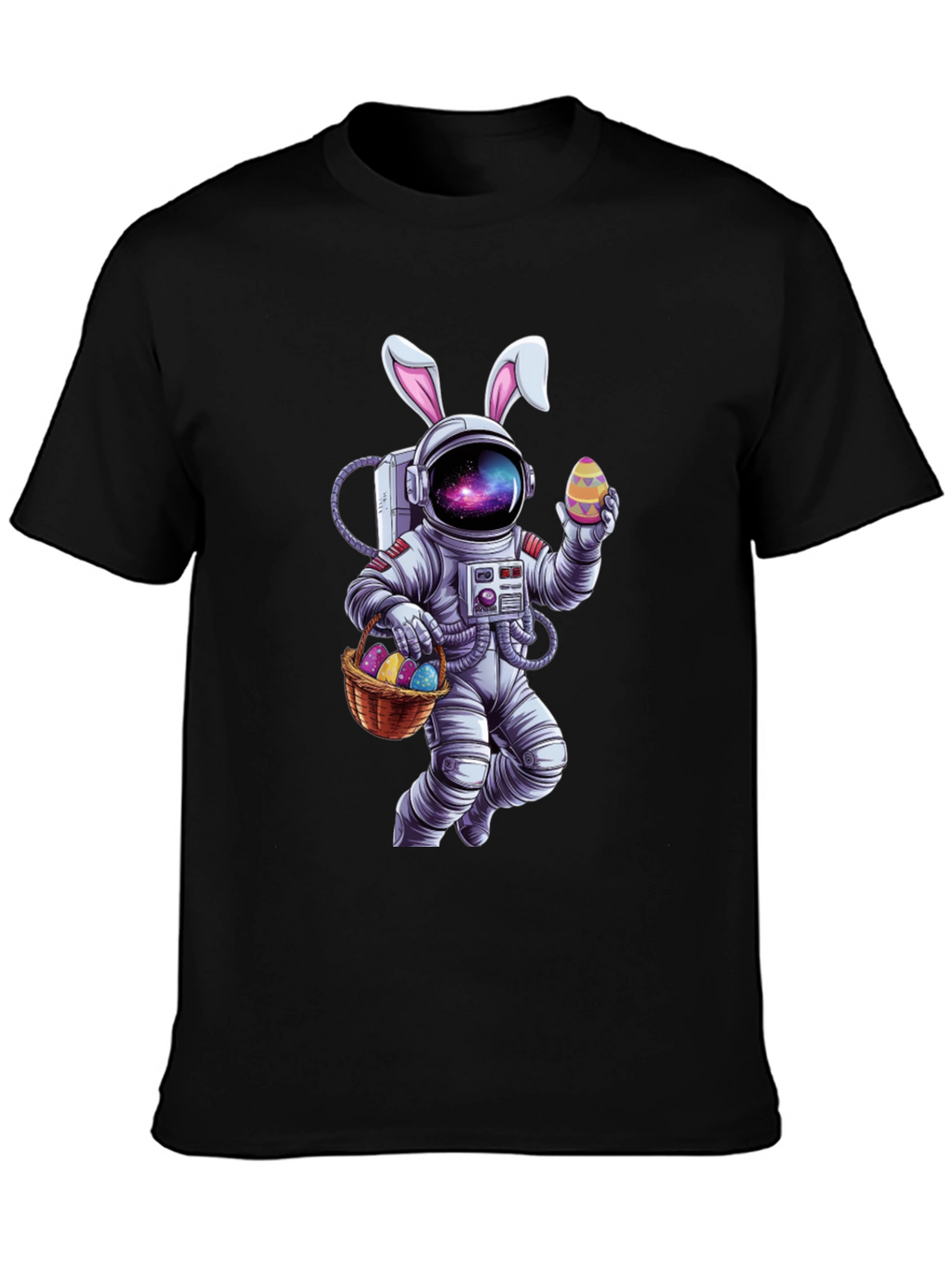 Easter Astronaut T-Shirt - Galaxy Bunny Space Tee