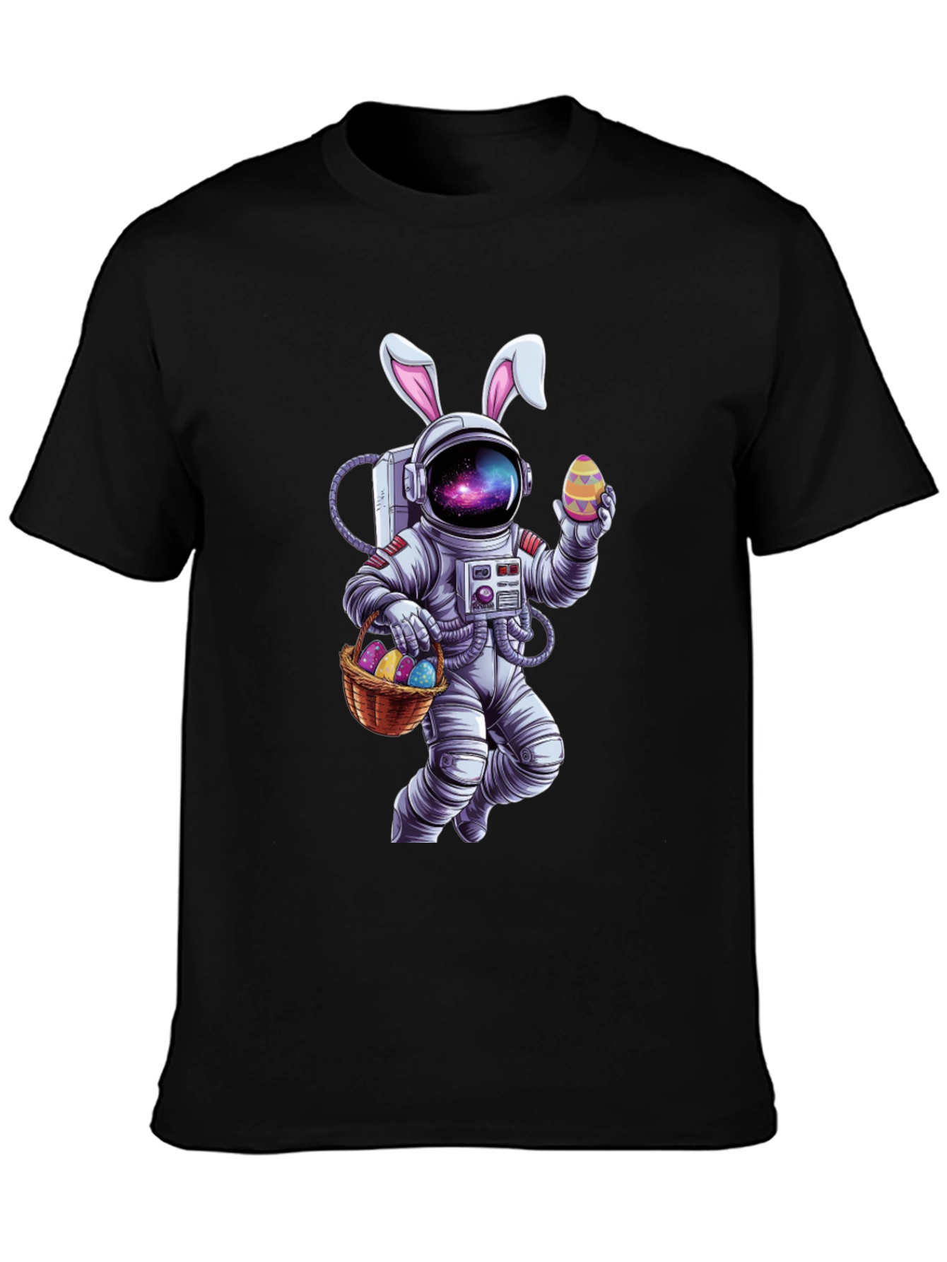 Easter Astronaut T-Shirt - Galaxy Bunny Space Tee