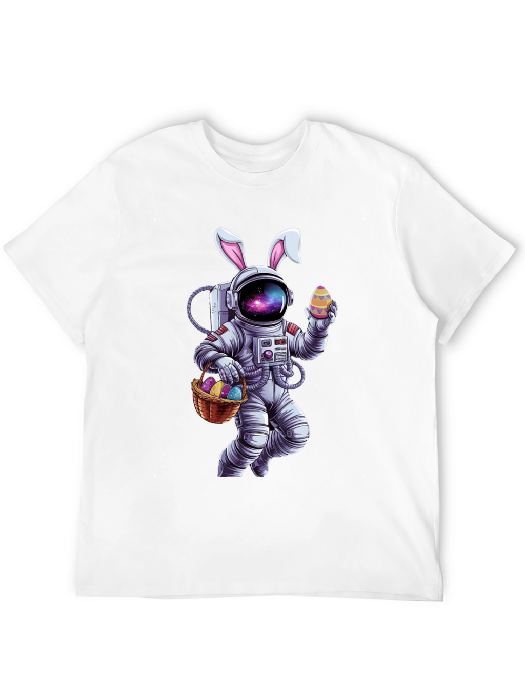 Easter Astronaut T-Shirt - Galaxy Bunny Space Tee