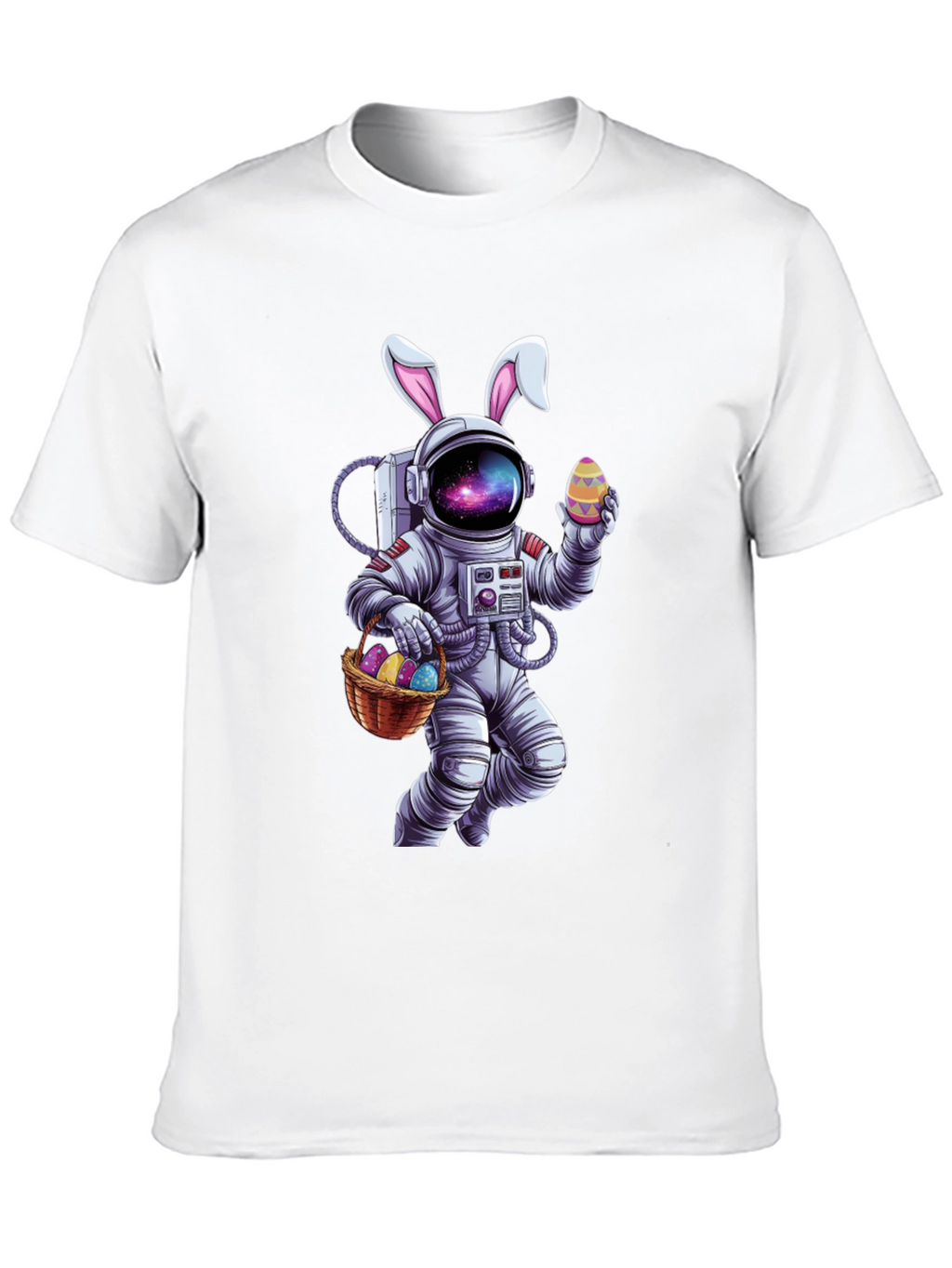 Easter Astronaut T-Shirt - Galaxy Bunny Space Tee