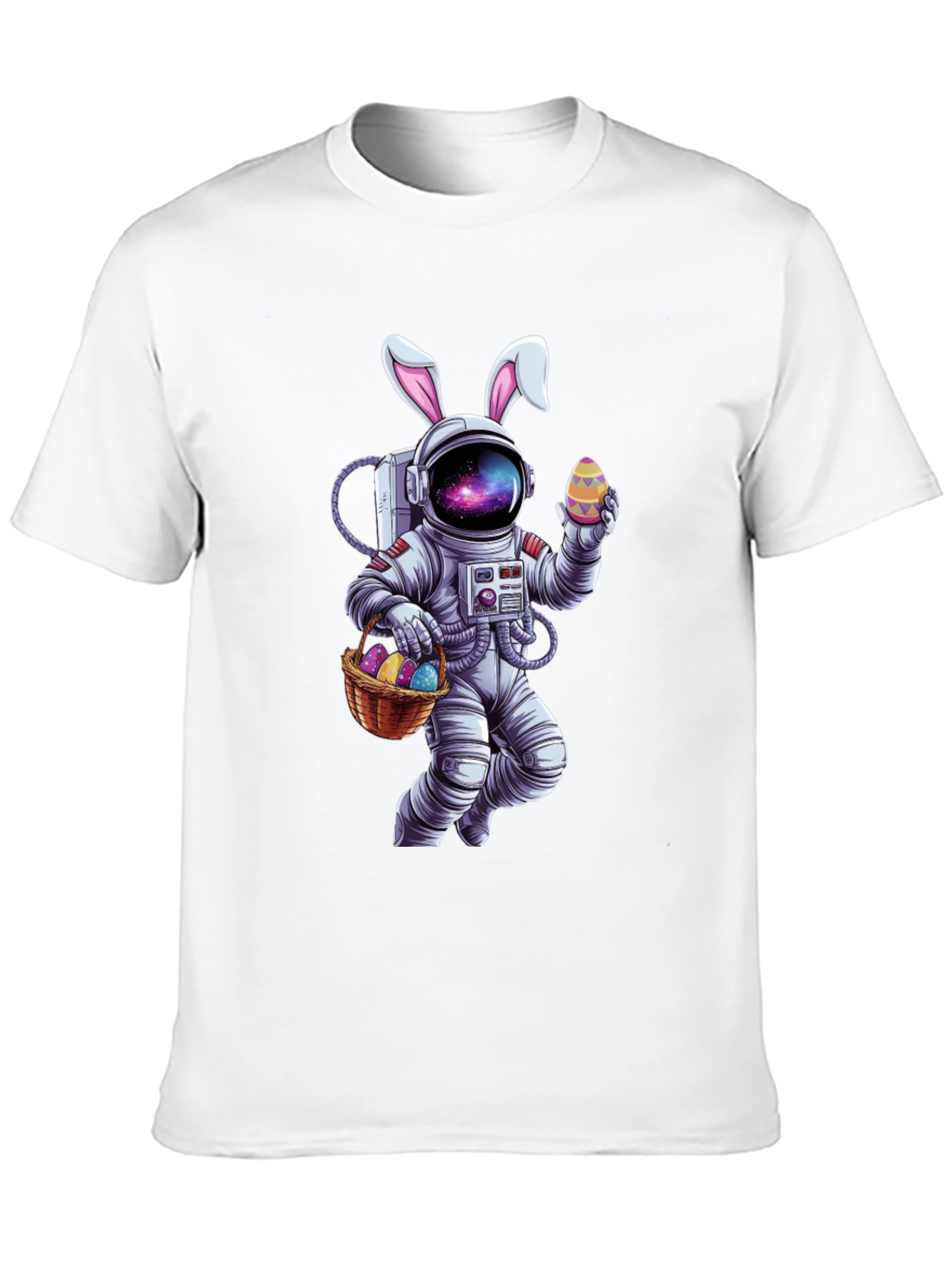 Easter Astronaut T-Shirt - Galaxy Bunny Space Tee