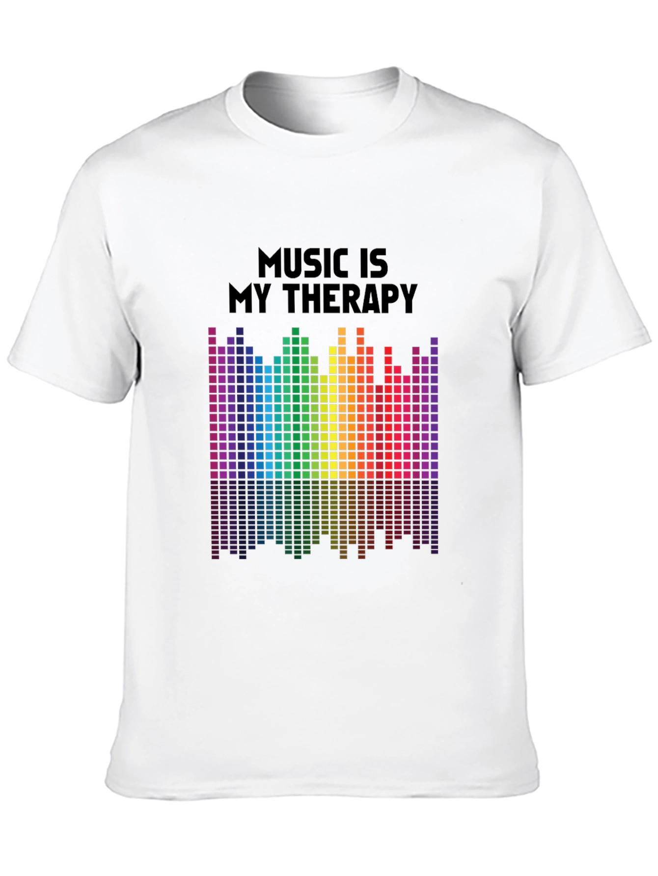 Music Therapy Rainbow Graphic Tee