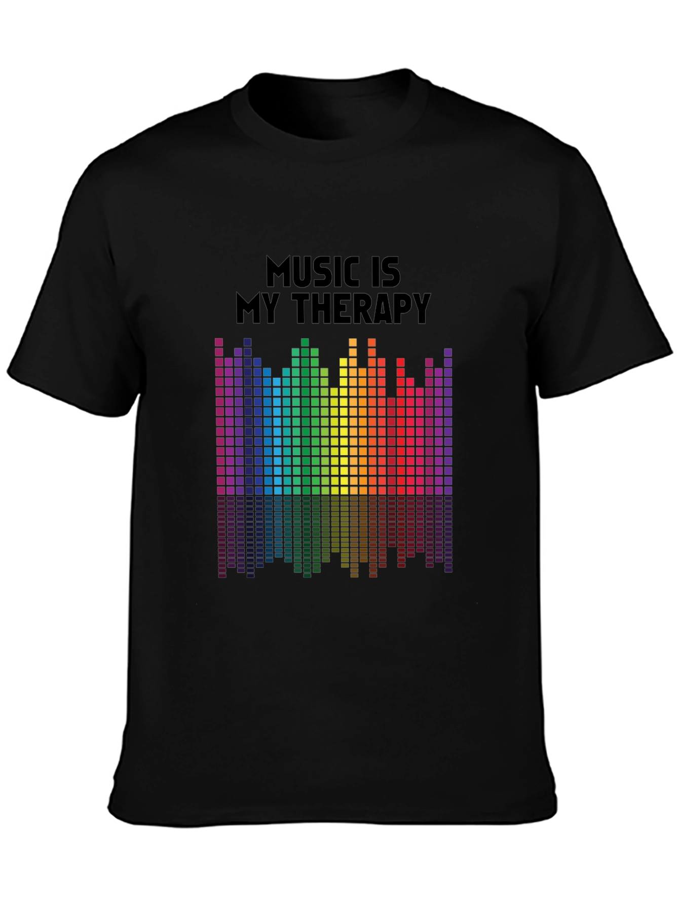 Music Therapy Rainbow Graphic Tee