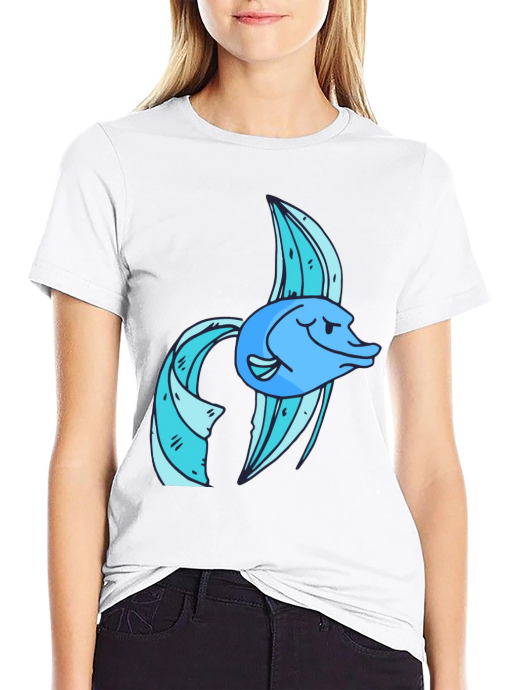 Cool Fish Graphic Tee - Soft Cotton Blend