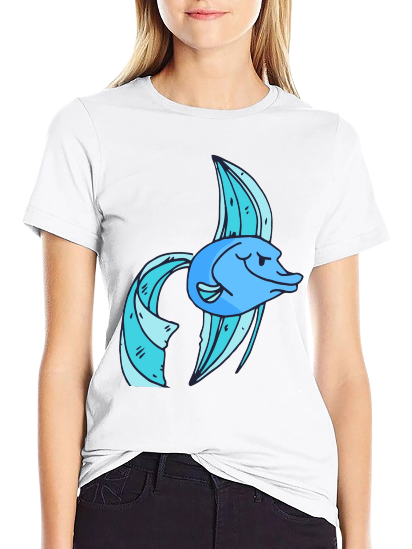 Cool Fish Graphic Tee - Soft Cotton Blend