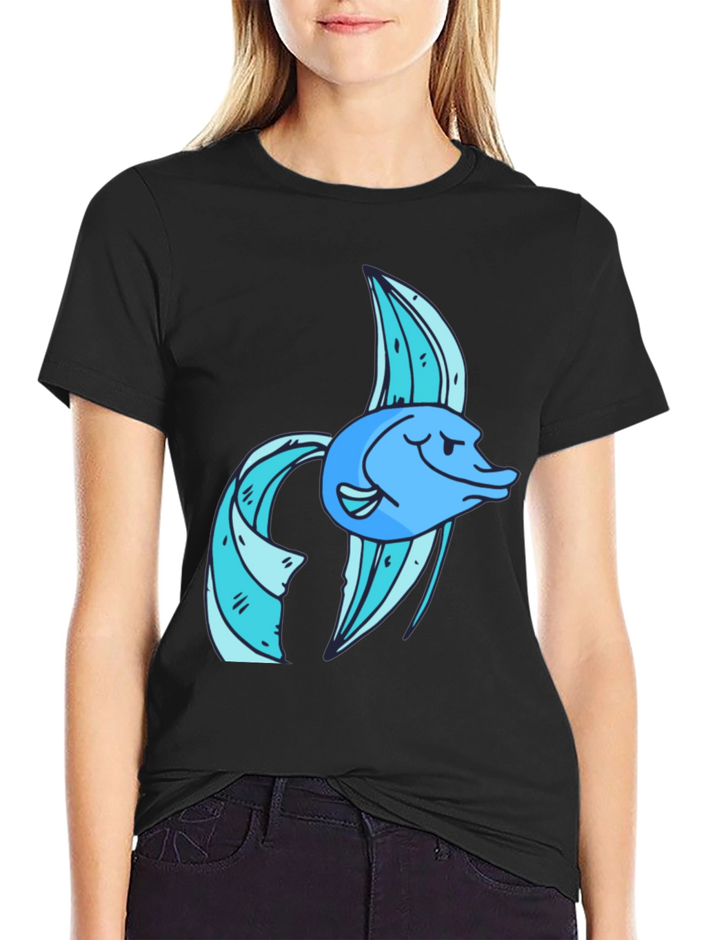Cool Fish Graphic Tee - Soft Cotton Blend