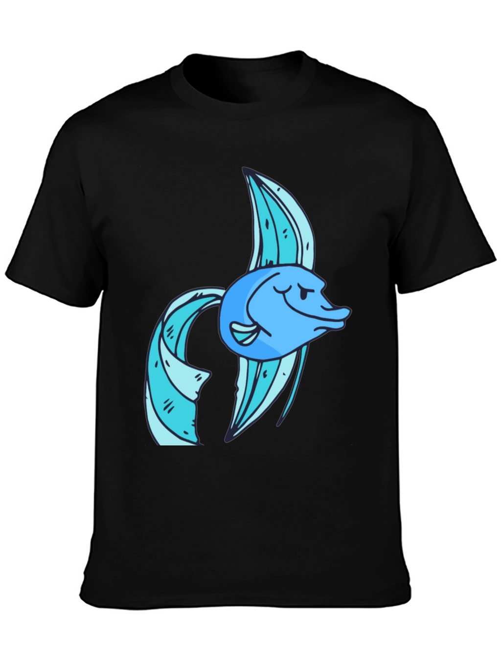 Cool Fish Graphic Tee - Soft Cotton Blend