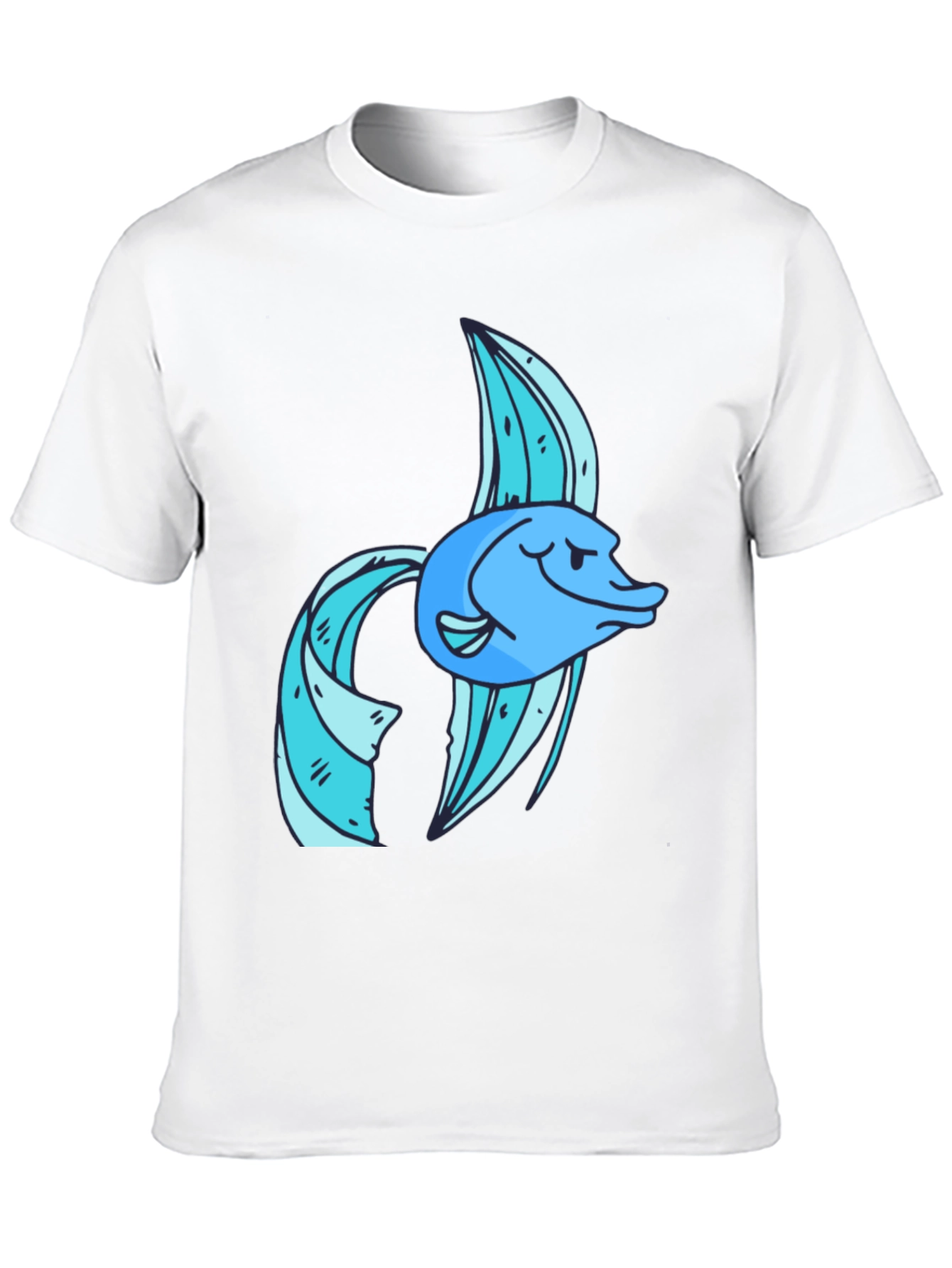 Cool Fish Graphic Tee - Soft Cotton Blend