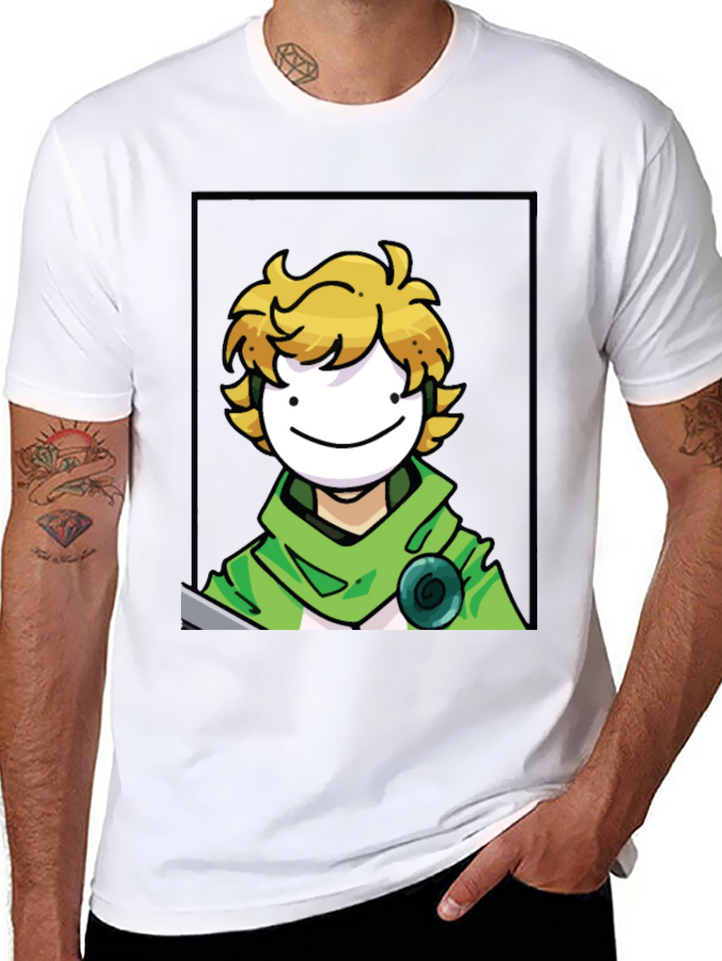 Dream Character Graphic Tee - Black