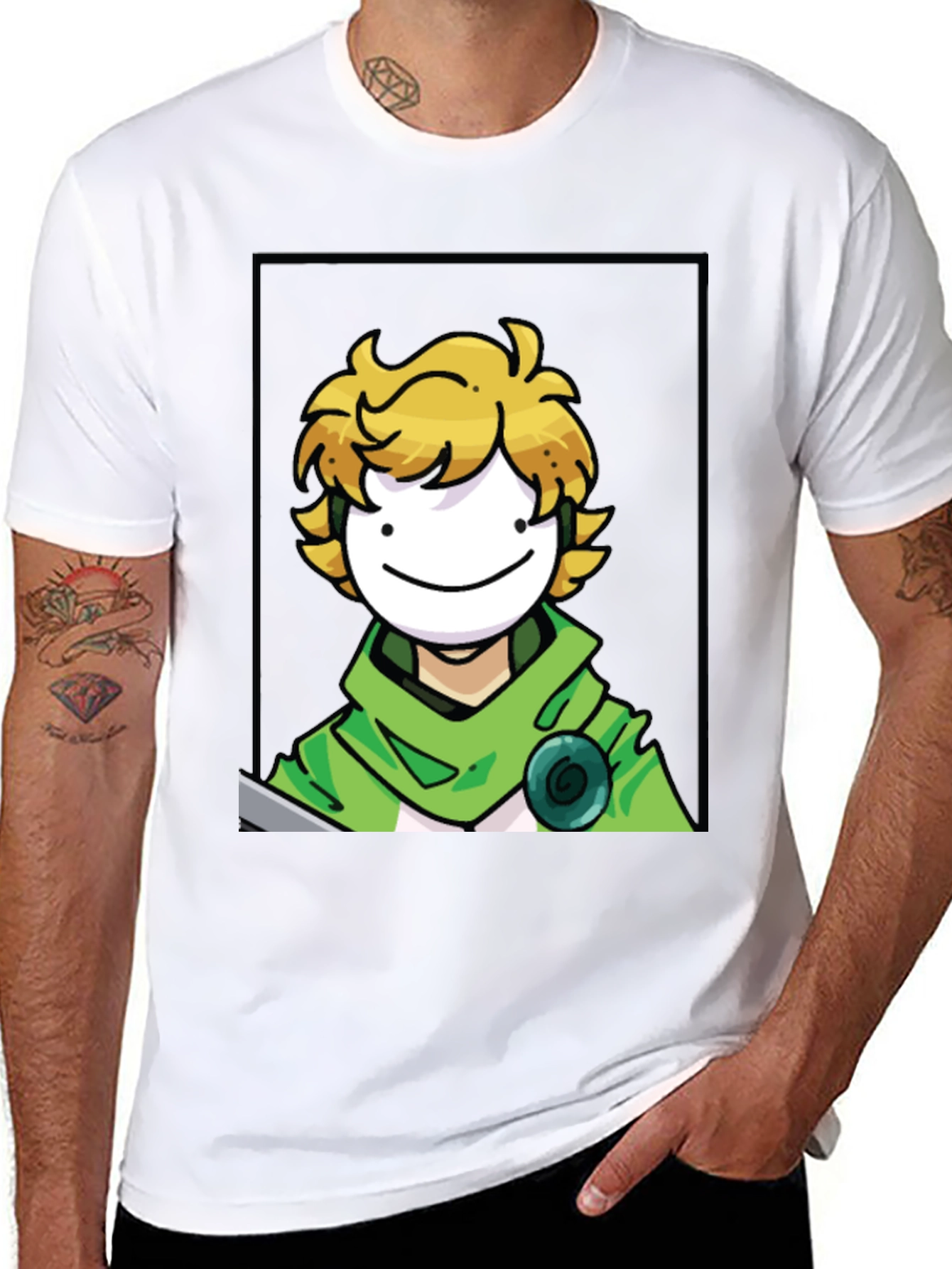 Dream Character Graphic Tee - Black
