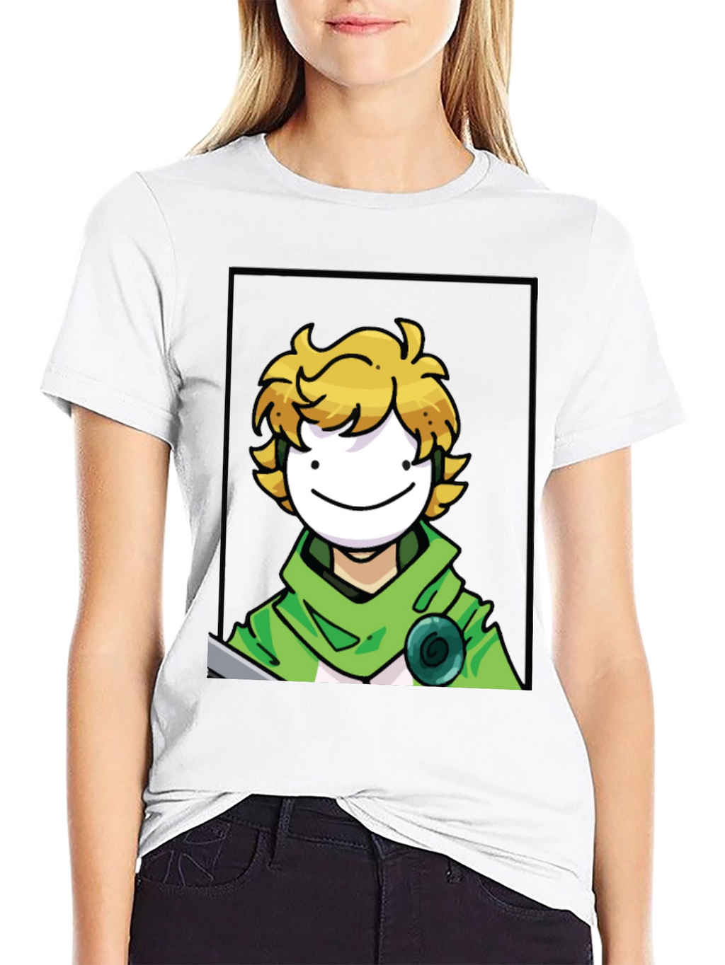 Dream Character Graphic Tee - Black