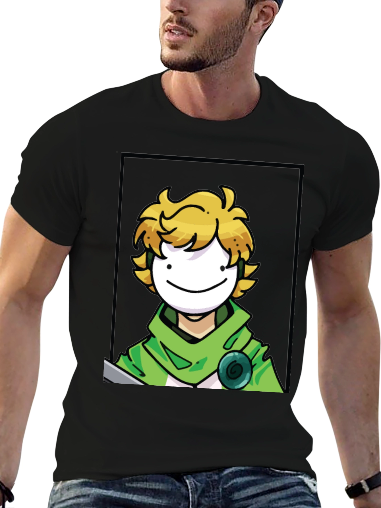 Dream Character Graphic Tee - Black
