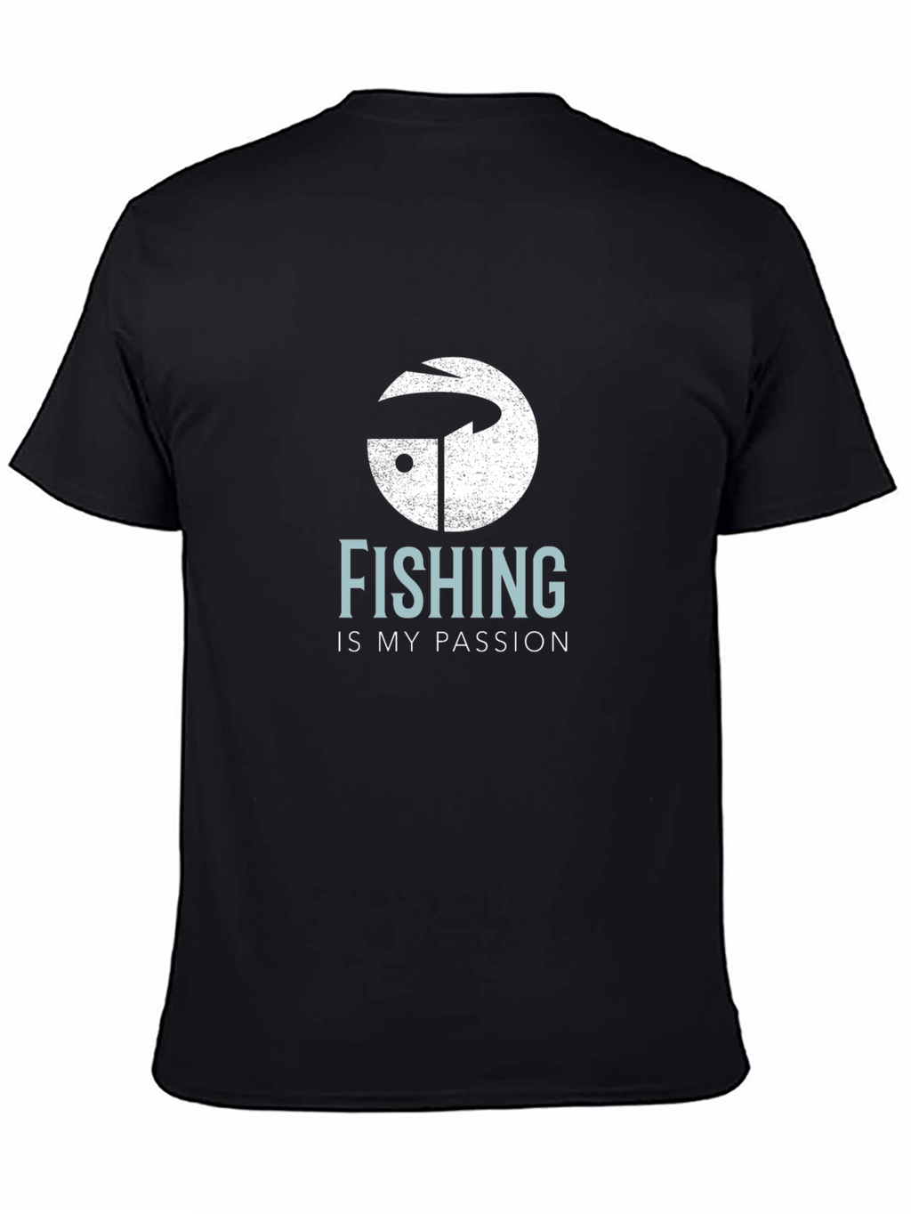Fishing is My Passion T-Shirt Mens Black Tee