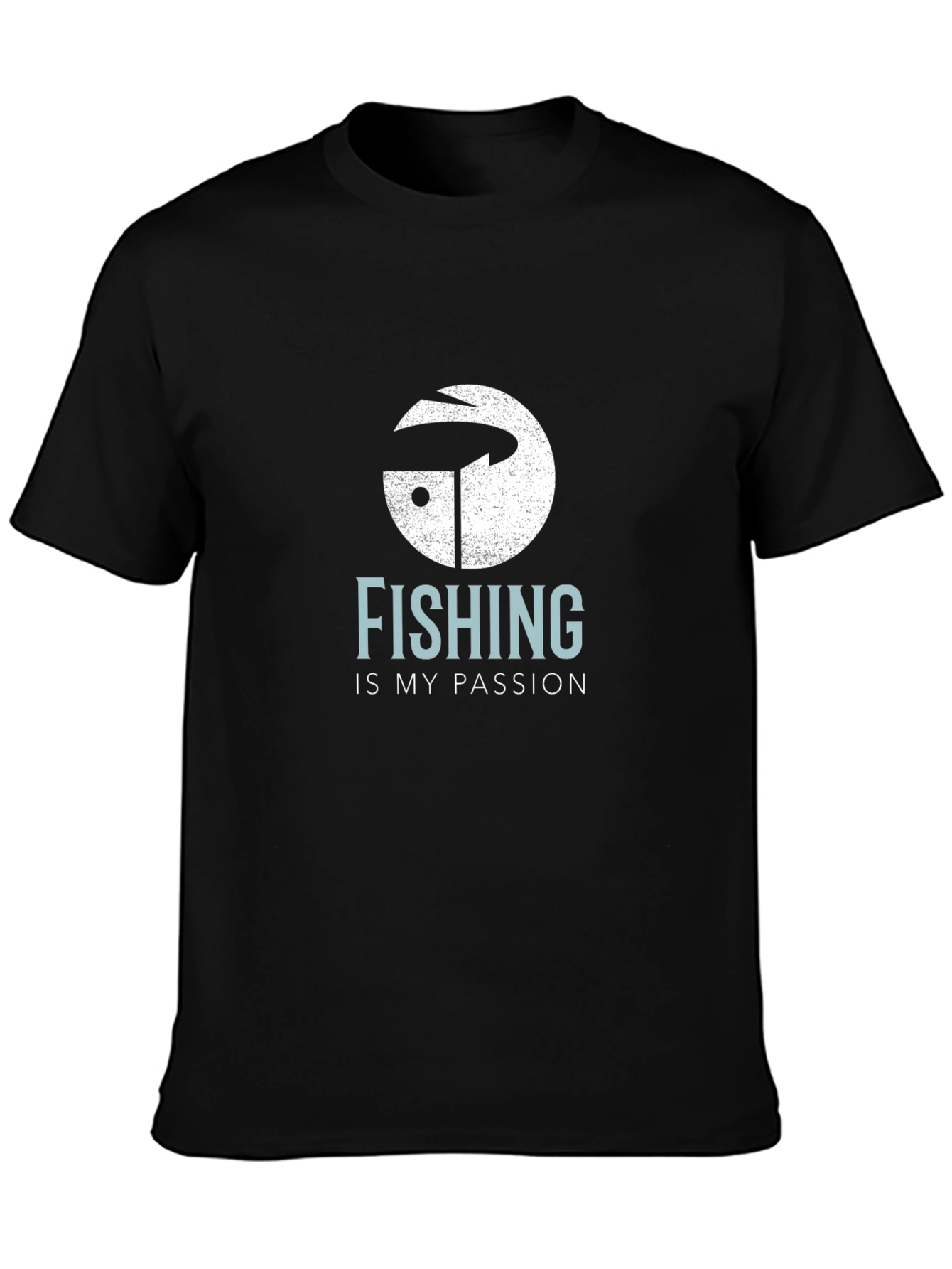 Fishing is My Passion T-Shirt Mens Black Tee