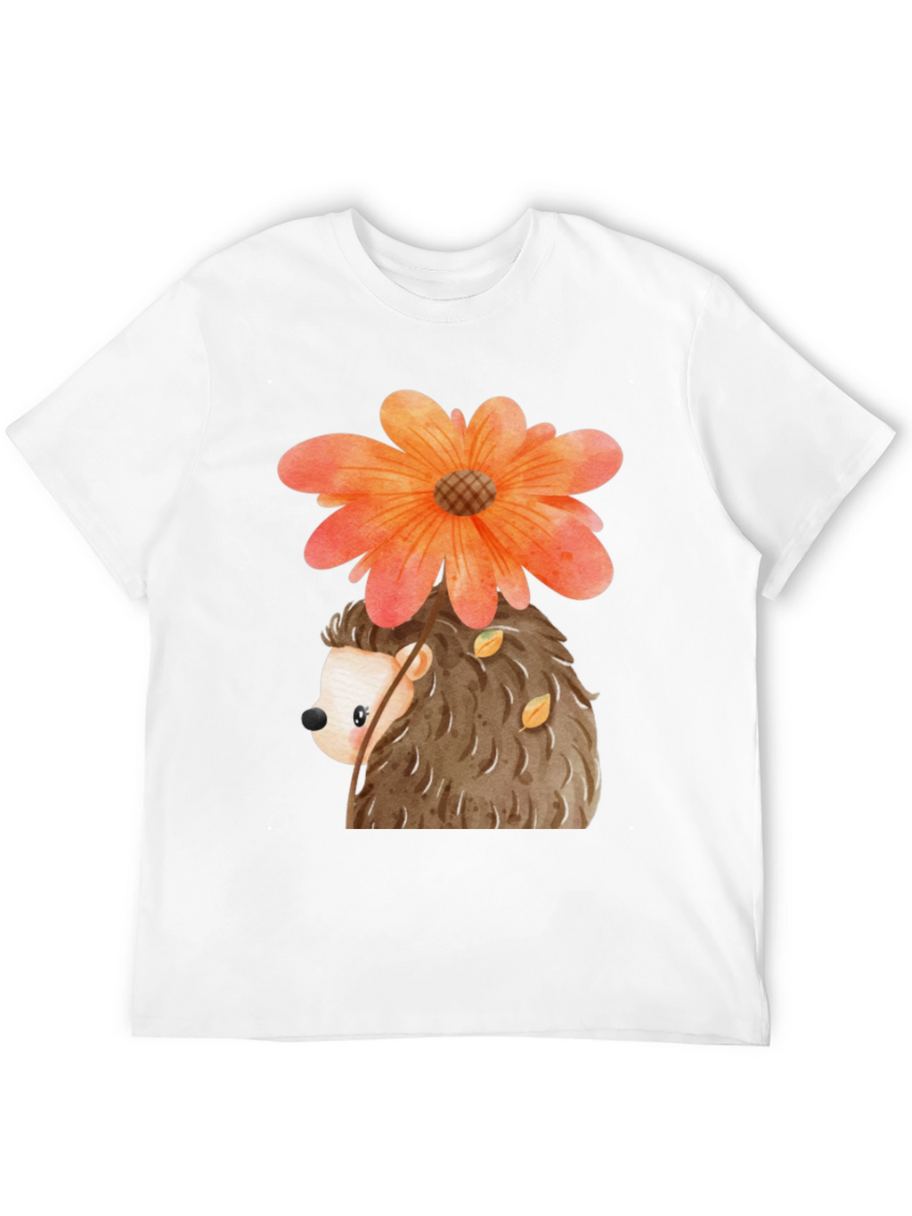 Cute Hedgehog with Flower T-Shirt