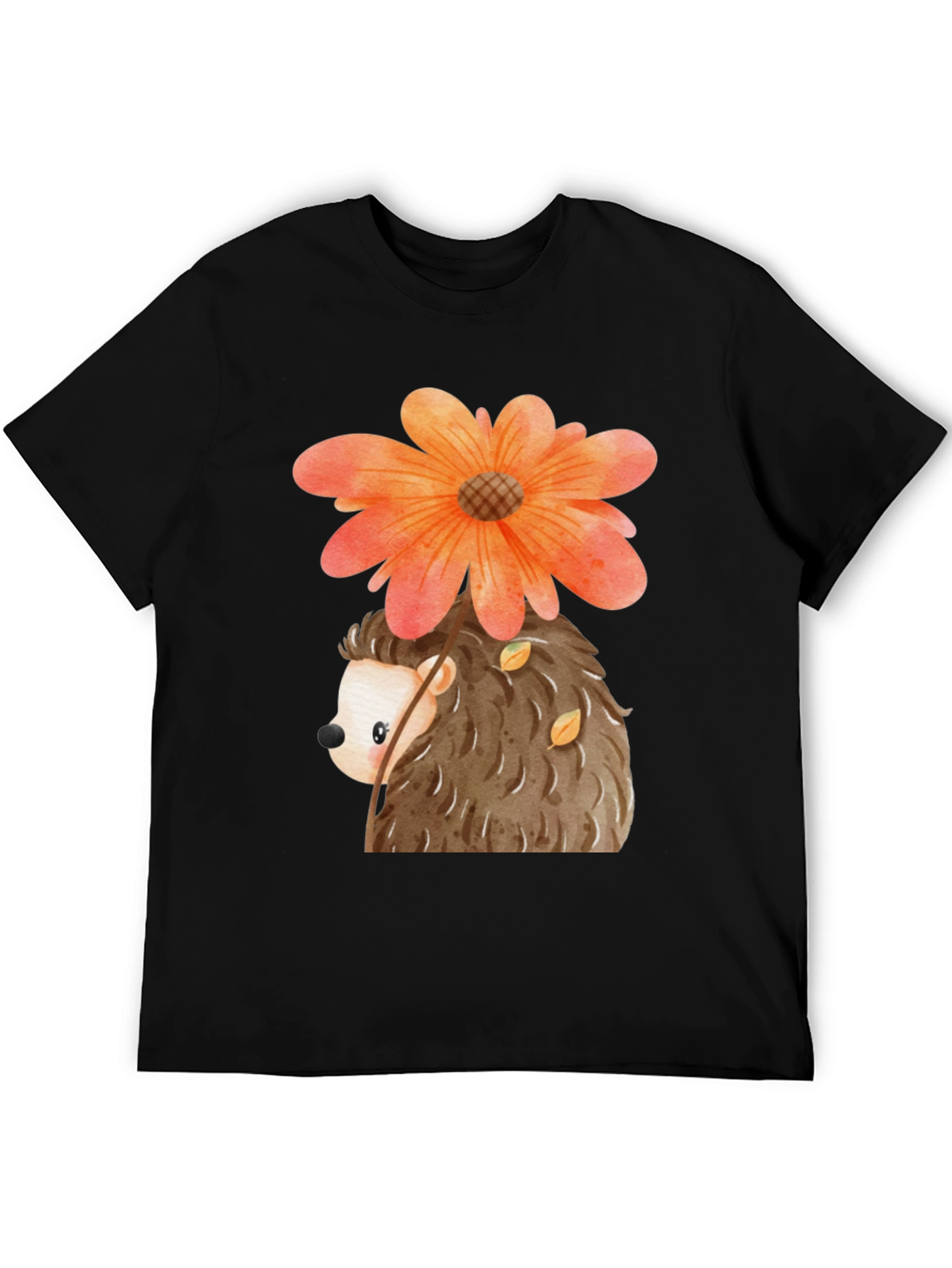 Cute Hedgehog with Flower T-Shirt