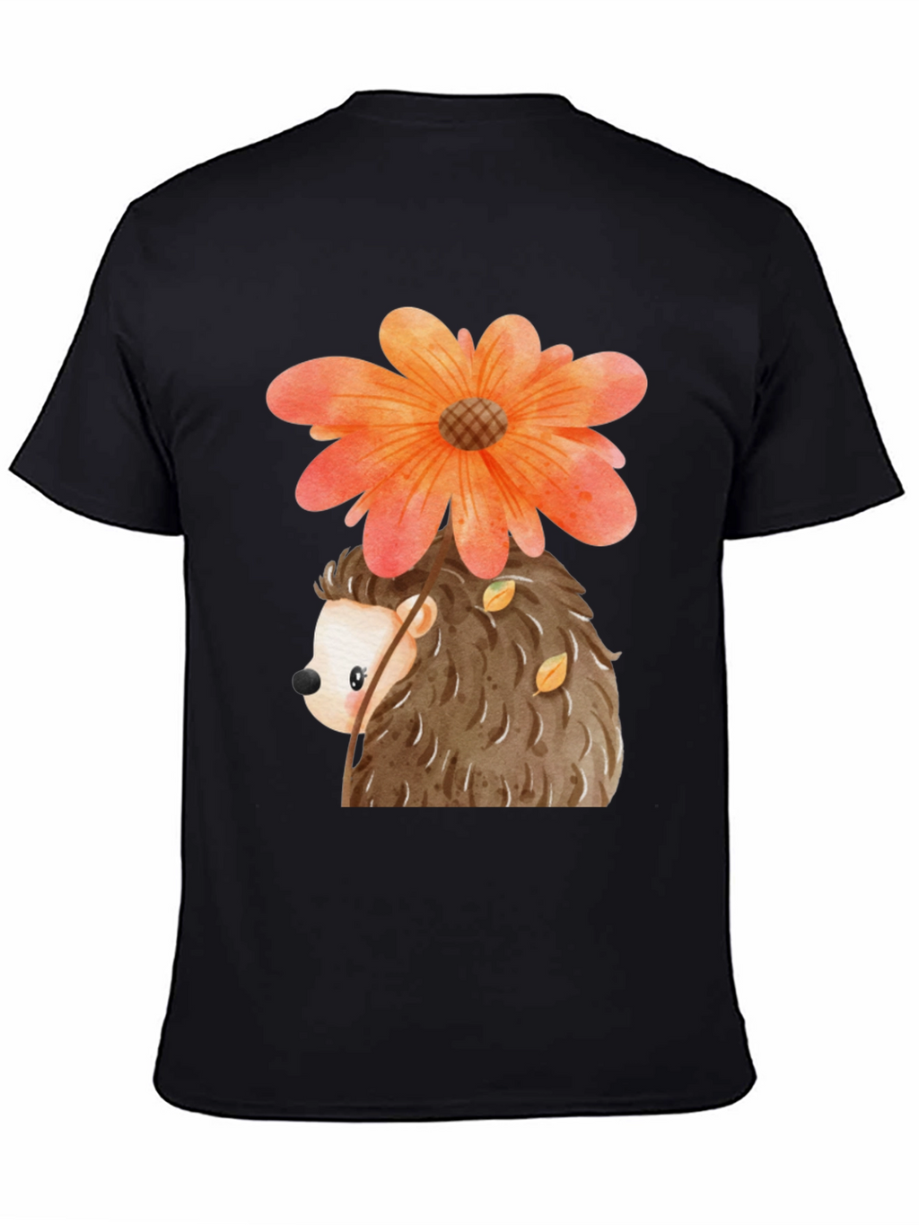 Cute Hedgehog with Flower T-Shirt
