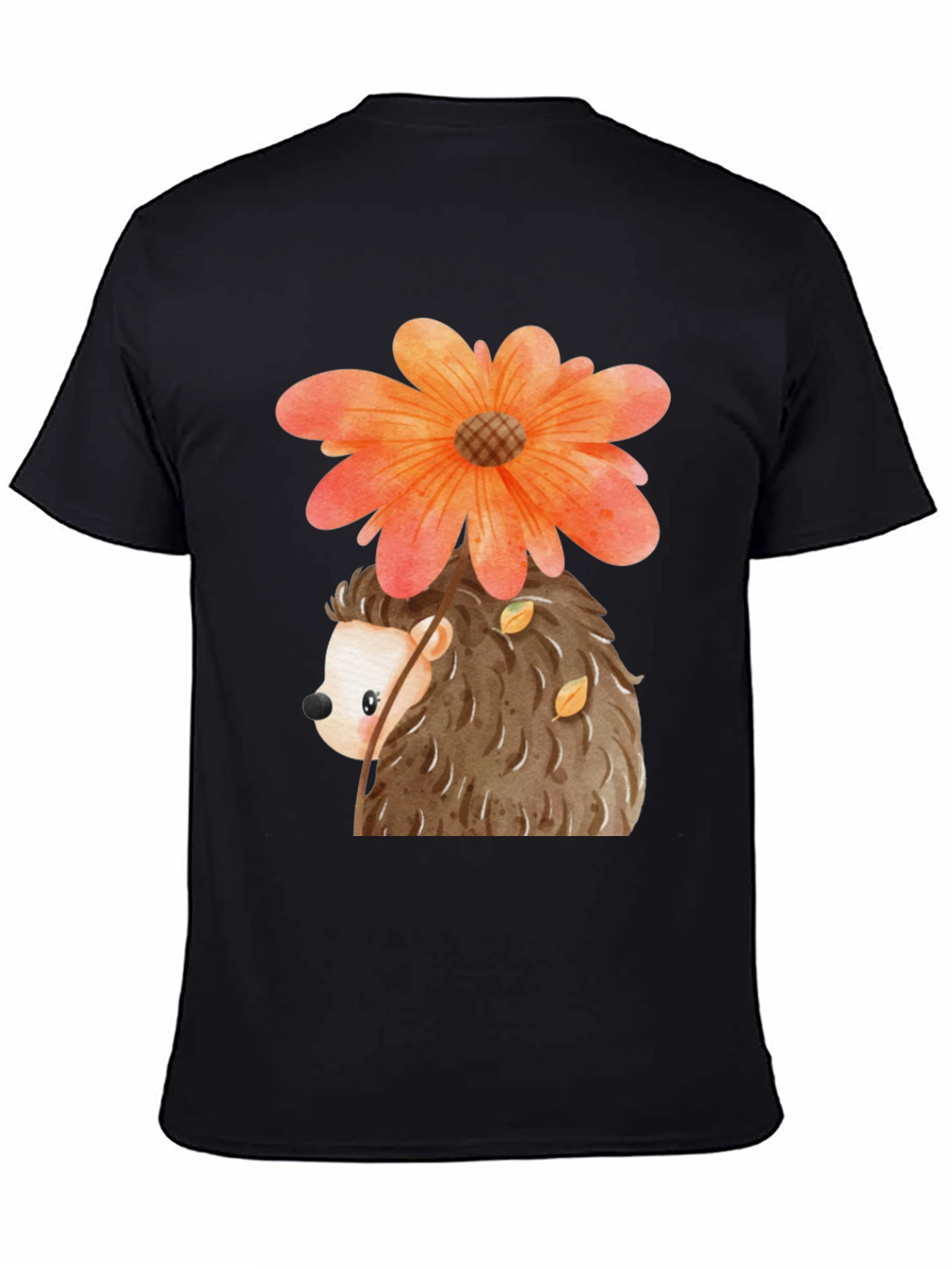 Cute Hedgehog with Flower T-Shirt