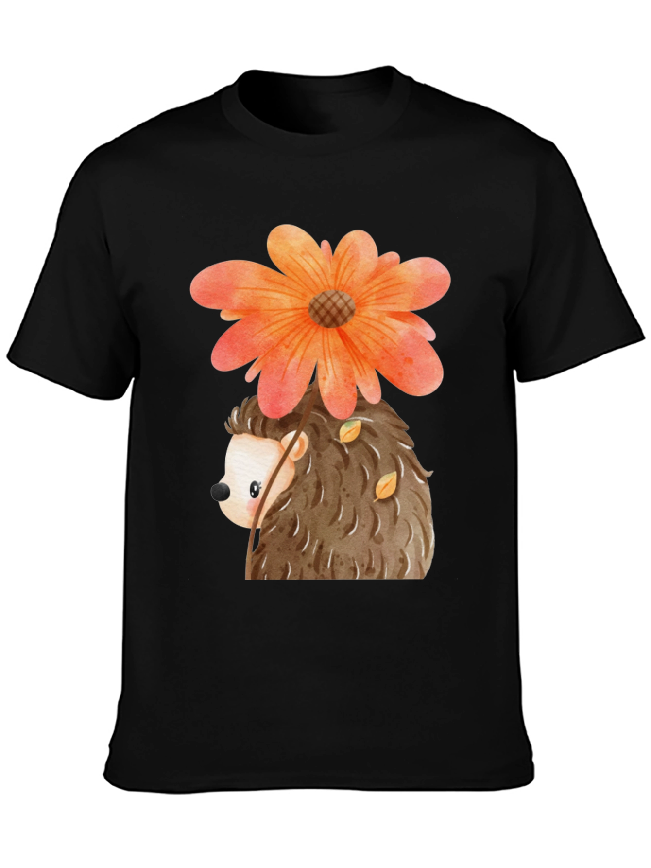 Cute Hedgehog with Flower T-Shirt