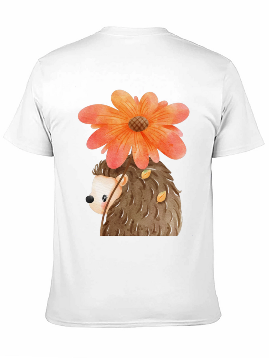 Cute Hedgehog with Flower T-Shirt