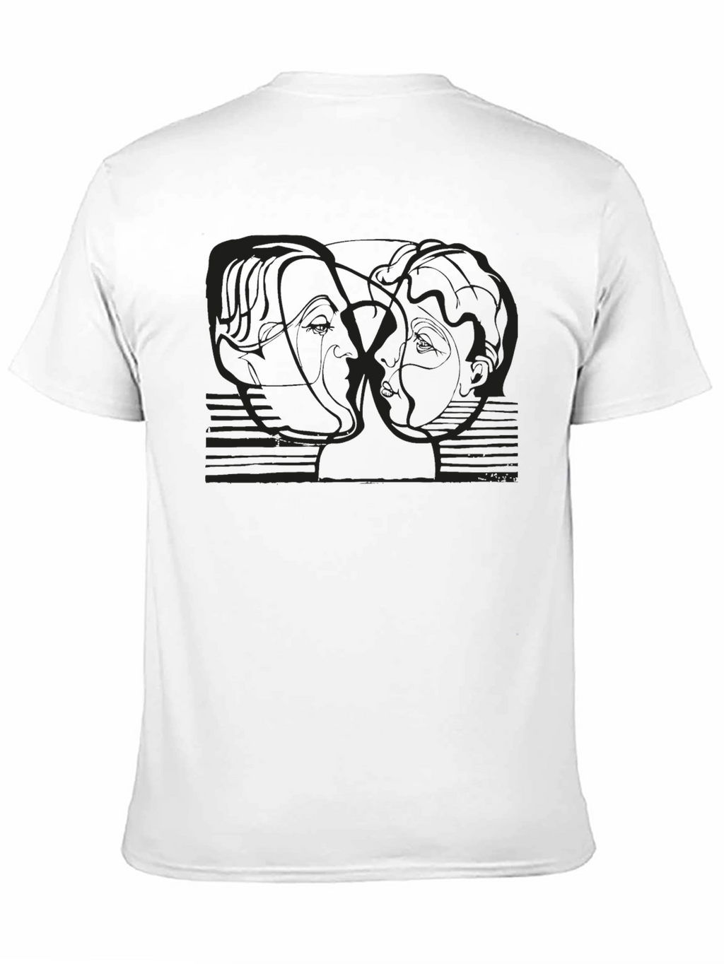 Abstract Art Tee - Minimalist Black T-Shirt