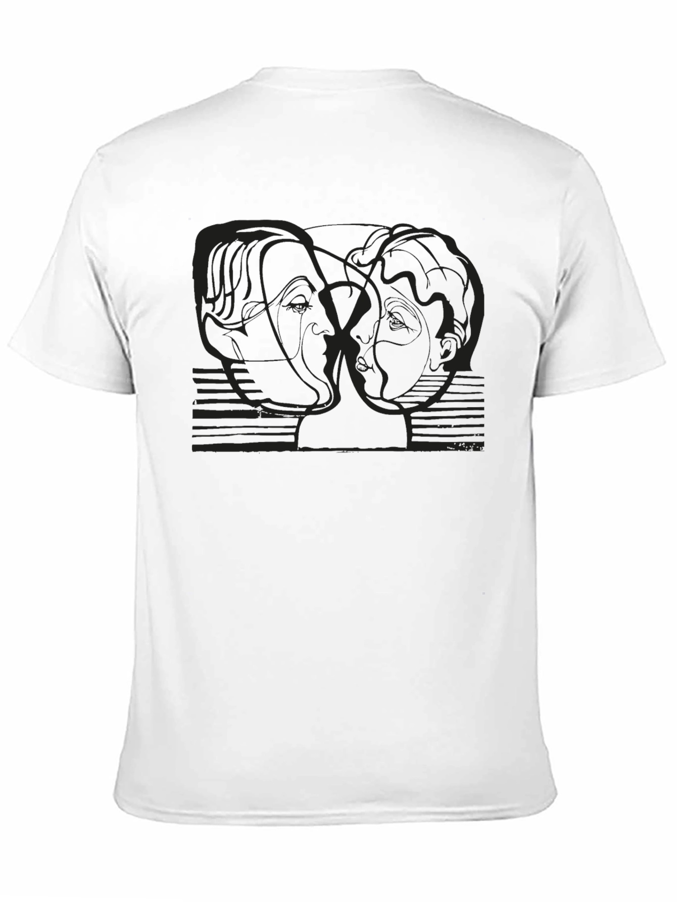 Abstract Art Tee - Minimalist Black T-Shirt