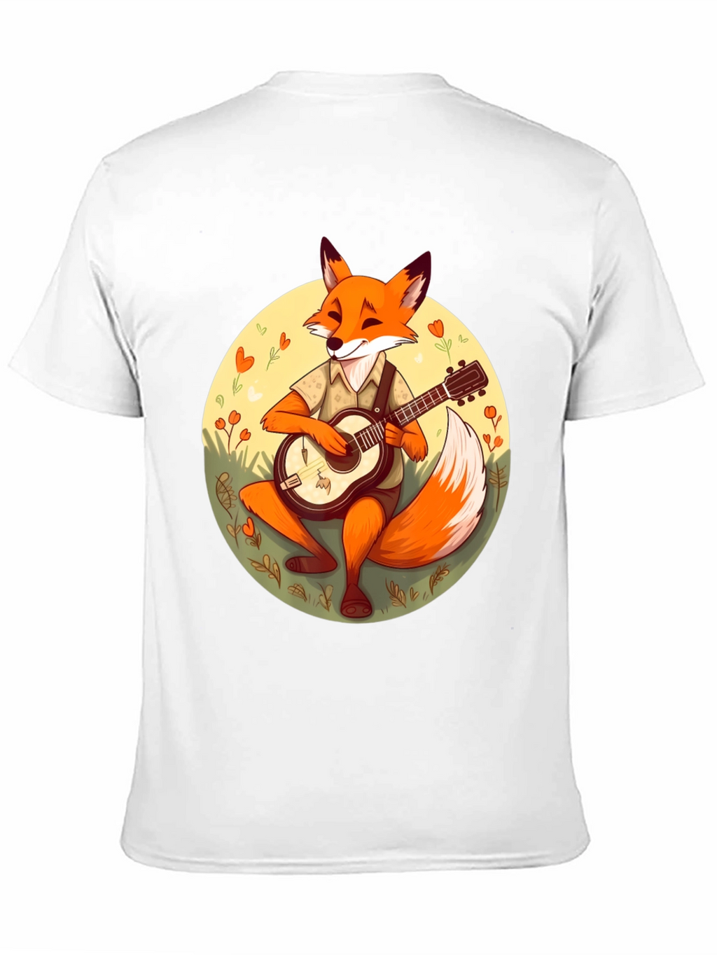 Fox Guitarist Graphic T-Shirt - Stylish & Unique Design