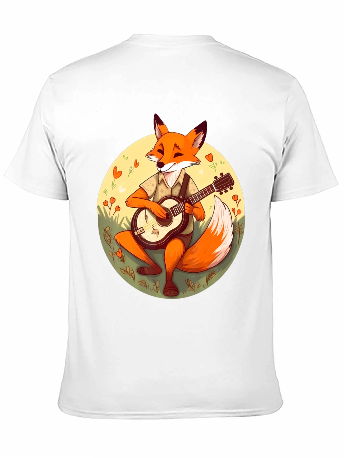 Fox Guitarist Graphic T-Shirt - Stylish & Unique Design