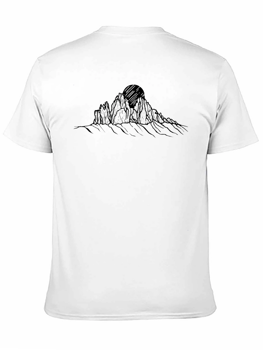 Mens Black Mountain Graphic Tee