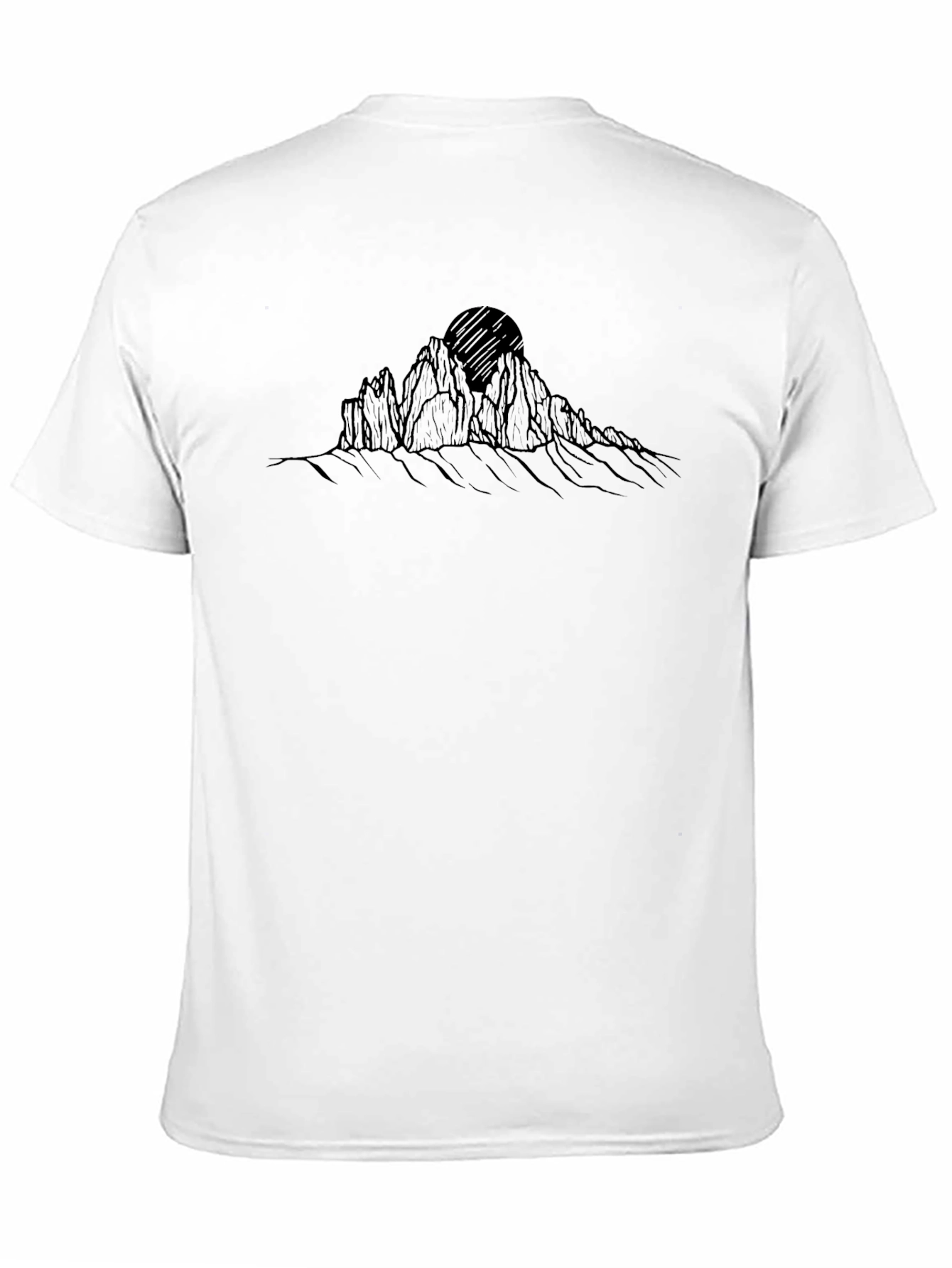 Mens Black Mountain Graphic Tee