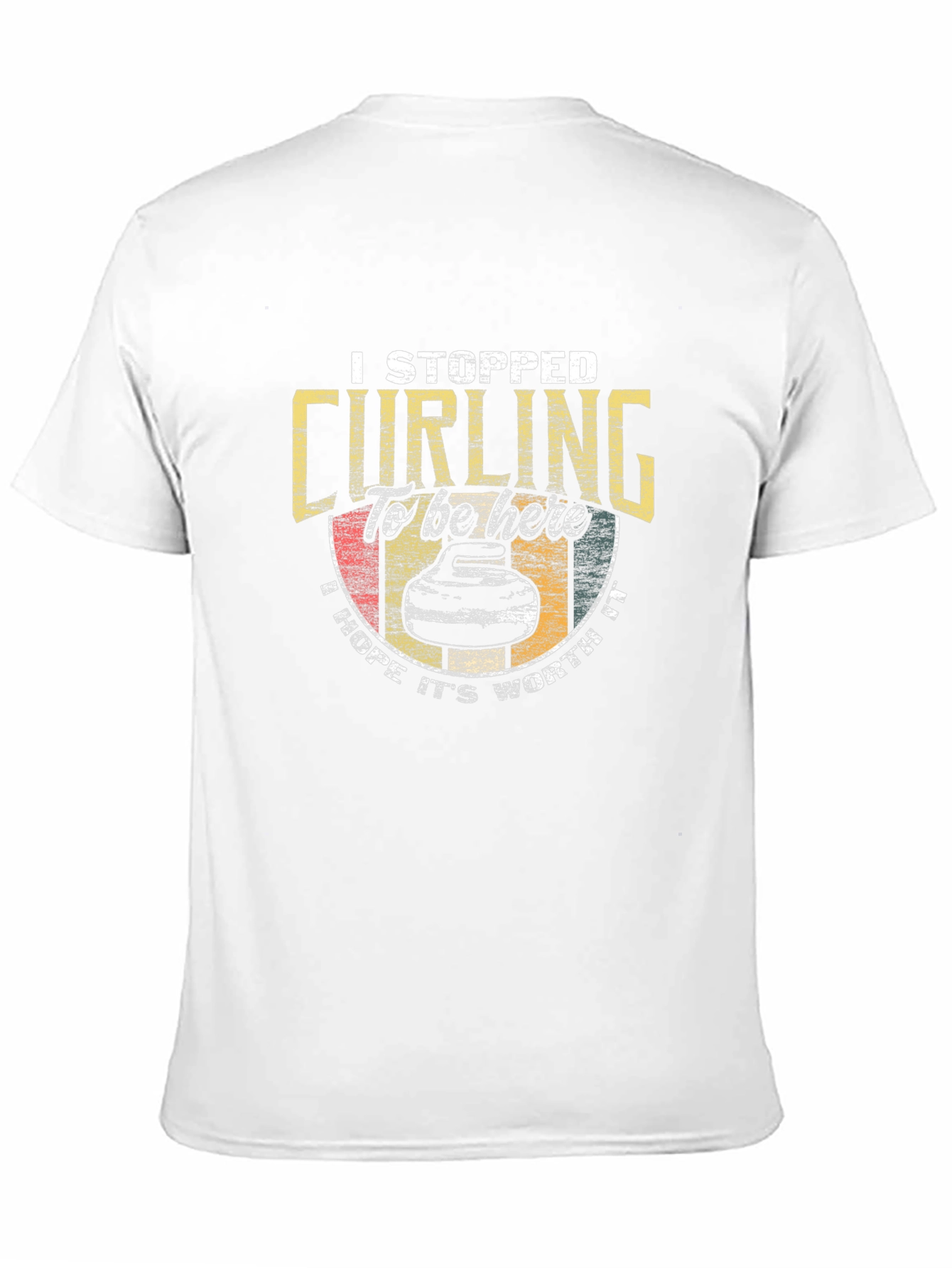 Curling Graphic Tee - I Stopped Curling T-Shirt