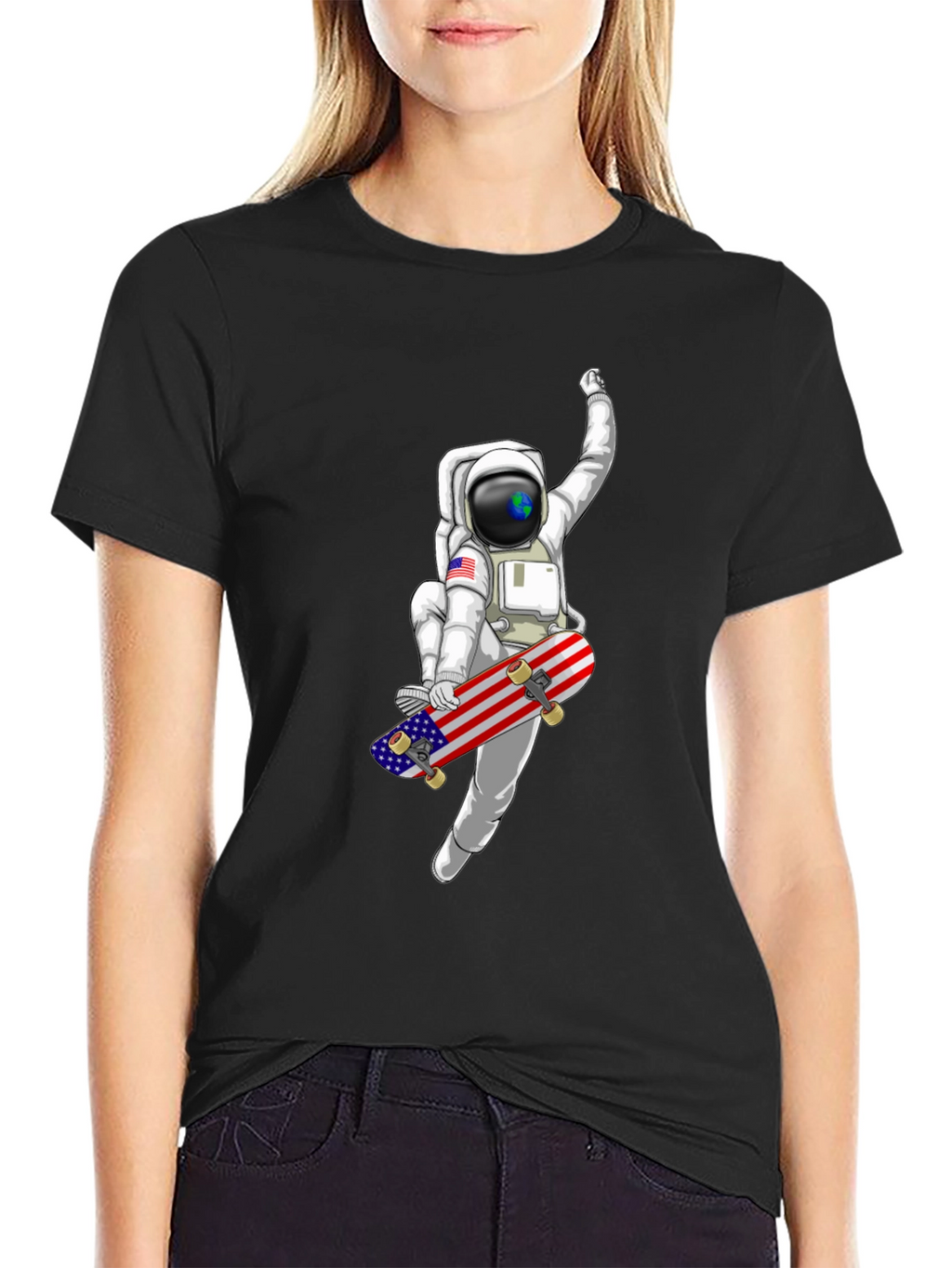 Astronaut Skateboard T-Shirt