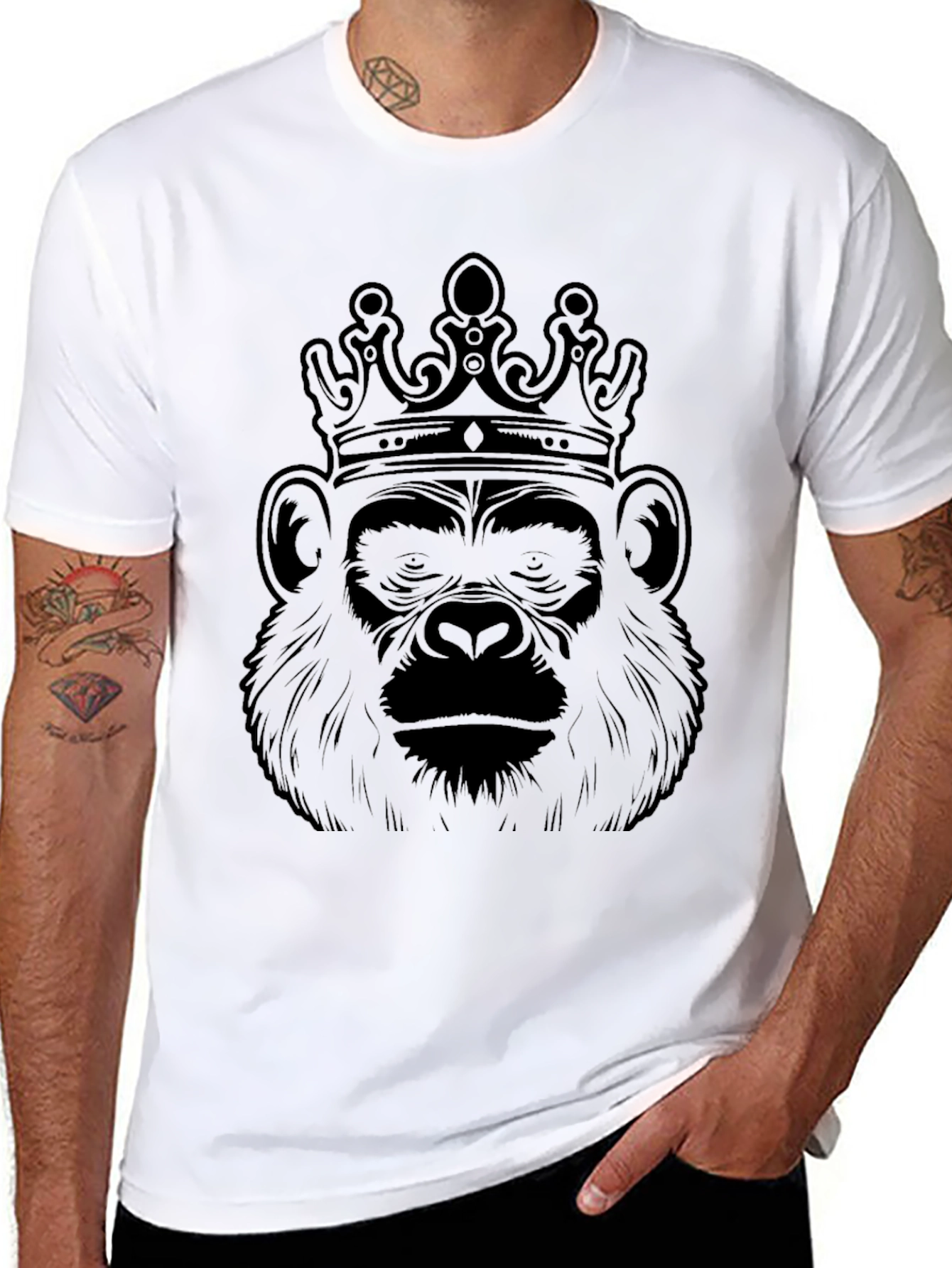 King Kong T-Shirt - Gorilla with Crown
