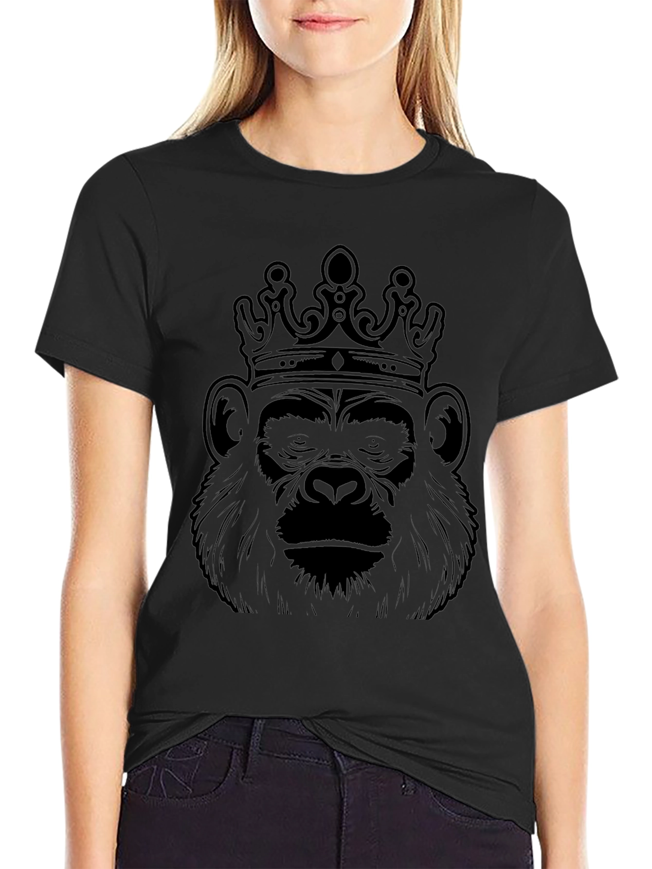 King Kong T-Shirt - Gorilla with Crown