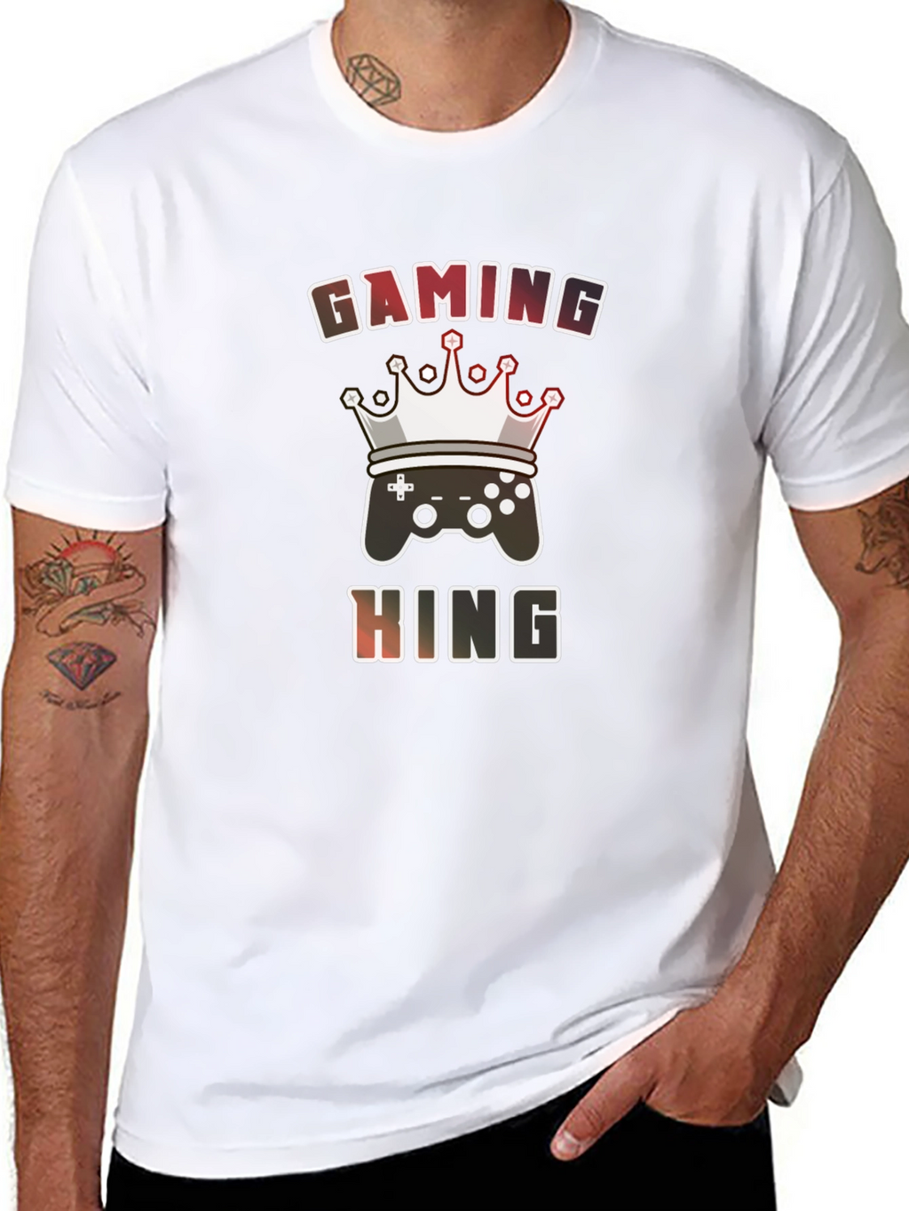 Gaming King Graphic Tee - Gamer T-Shirt