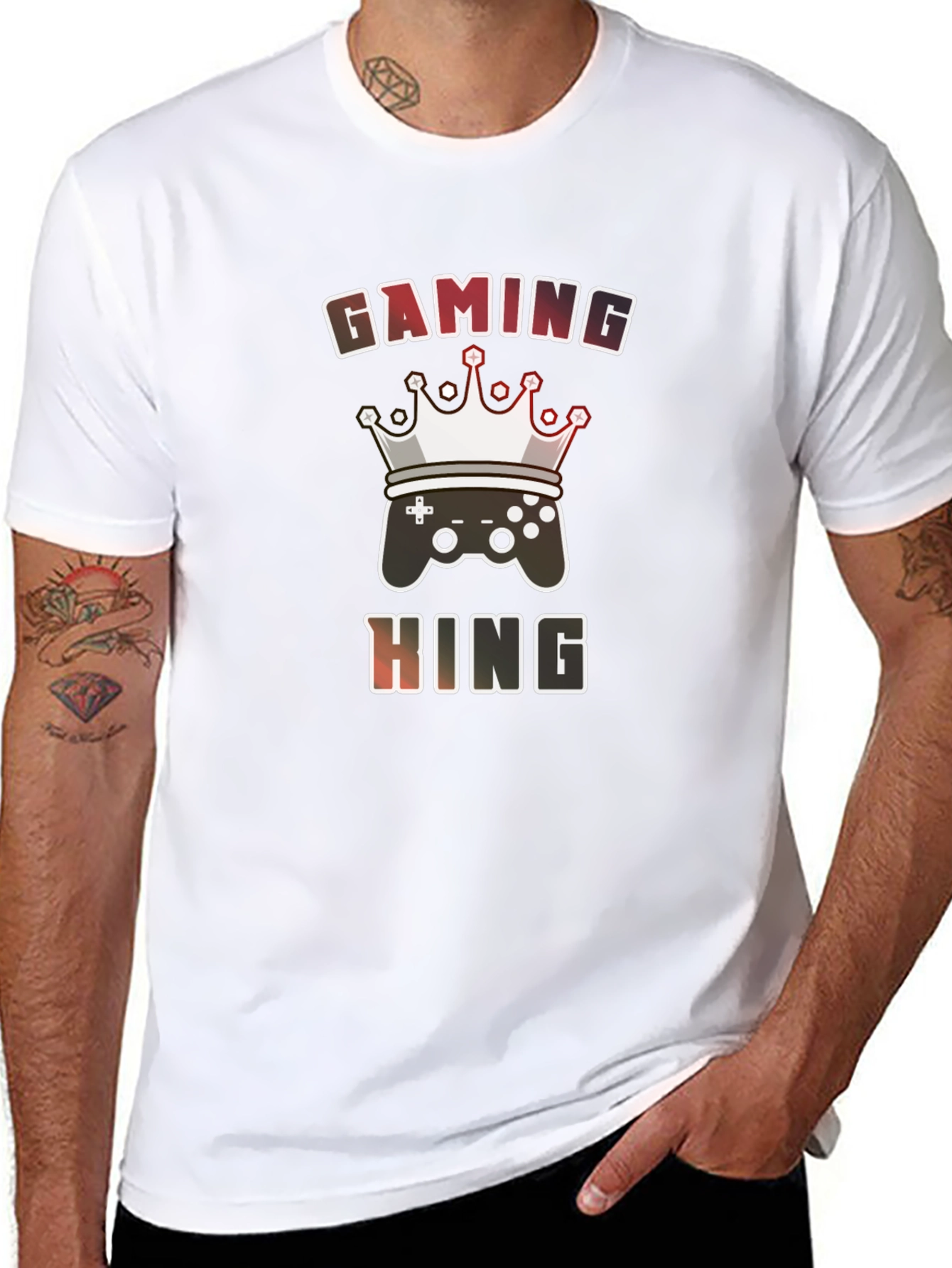Gaming King Graphic Tee - Gamer T-Shirt