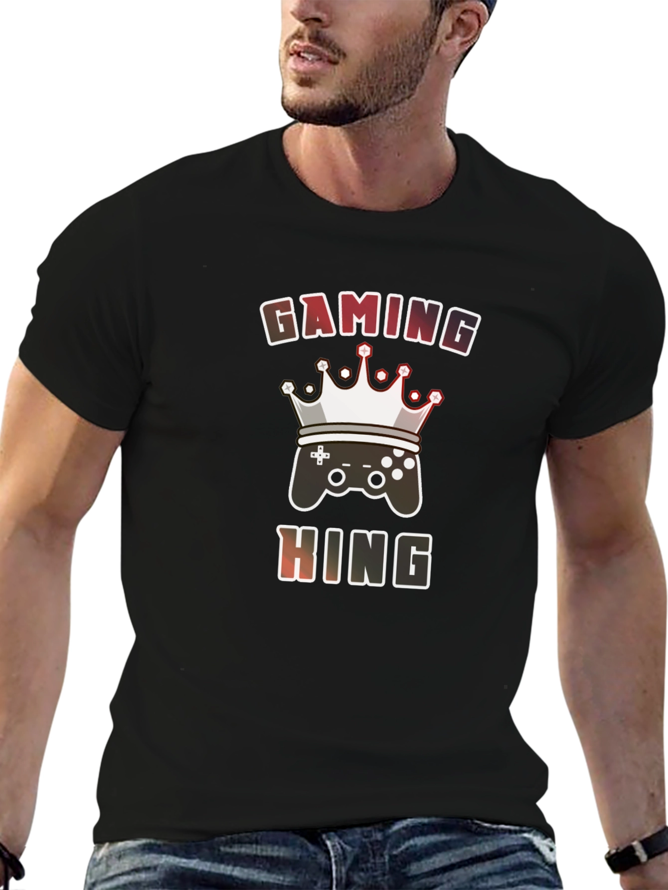 Gaming King Graphic Tee - Gamer T-Shirt
