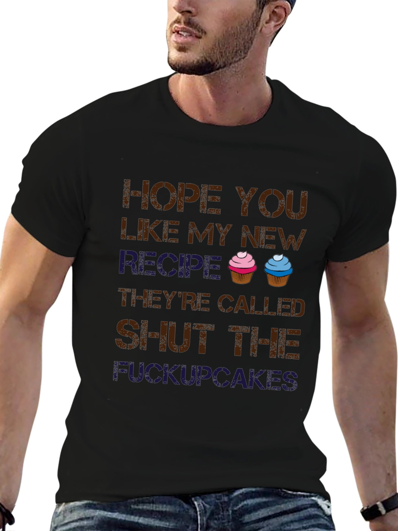 Shut the Cupcakes T-Shirt - Funny Novelty Tee