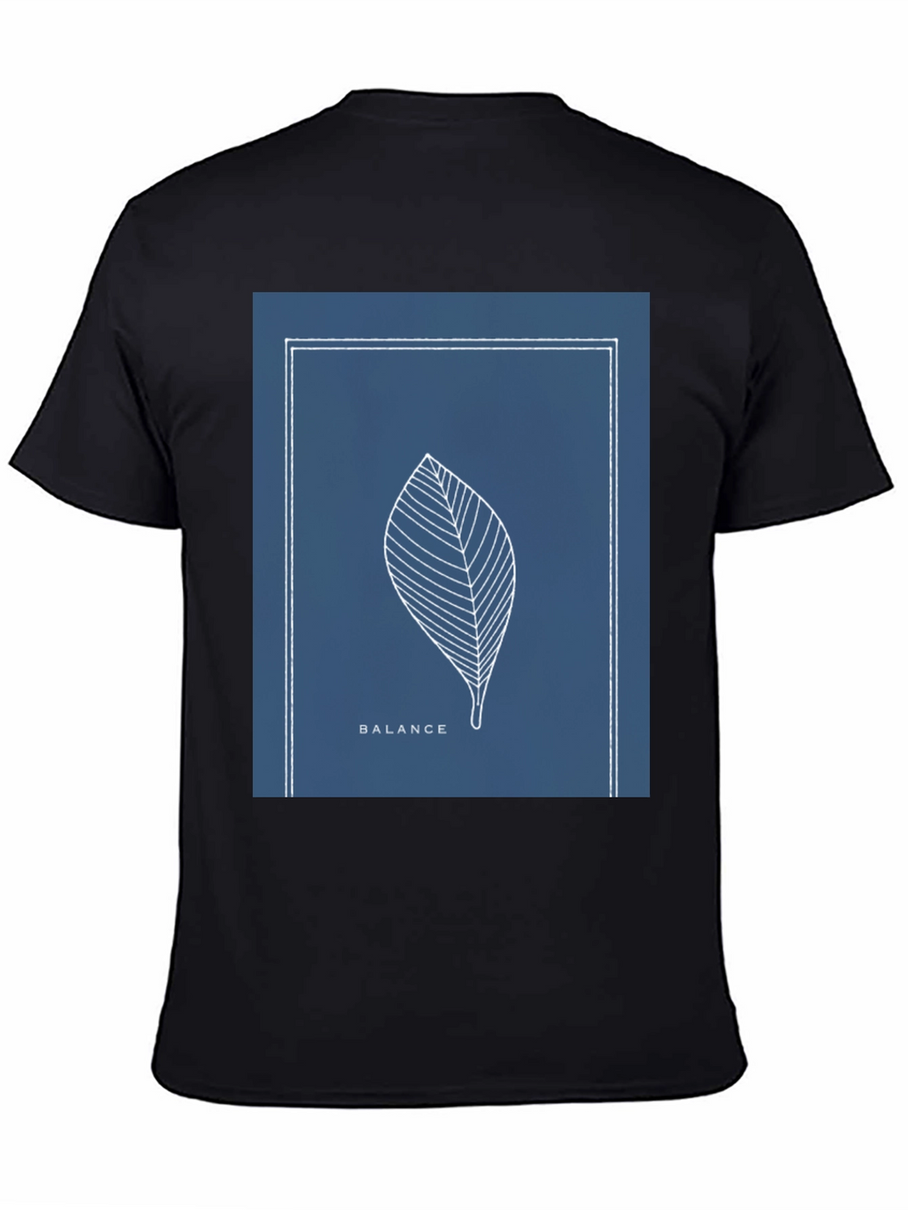 Balance Leaf Graphic Tee - Minimalist Style