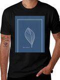 Balance Leaf Graphic Tee - Minimalist Style