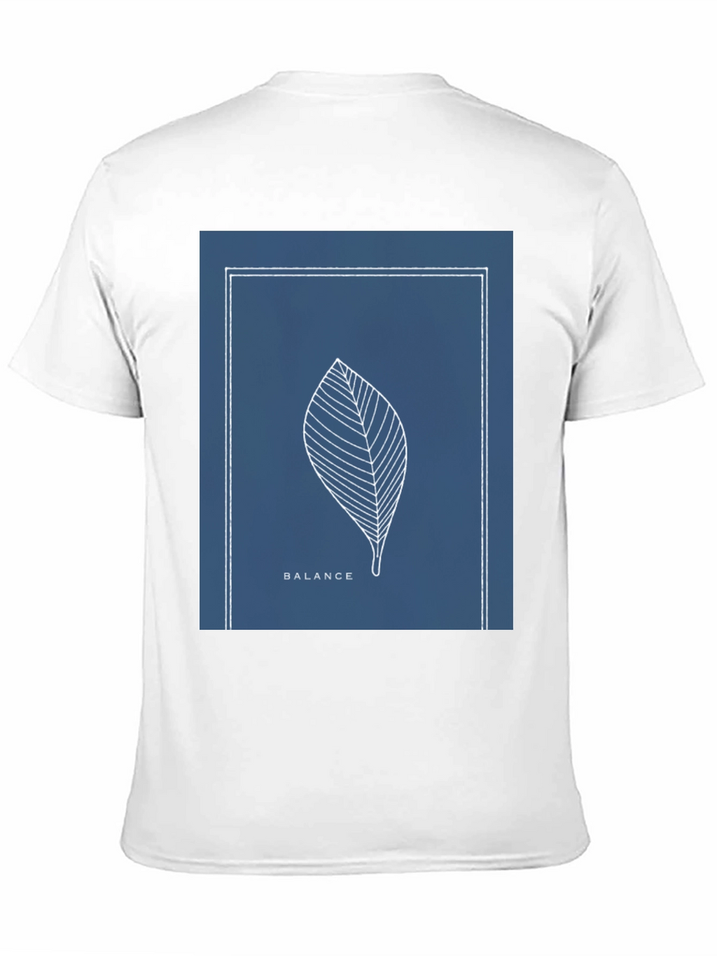 Balance Leaf Graphic Tee - Minimalist Style