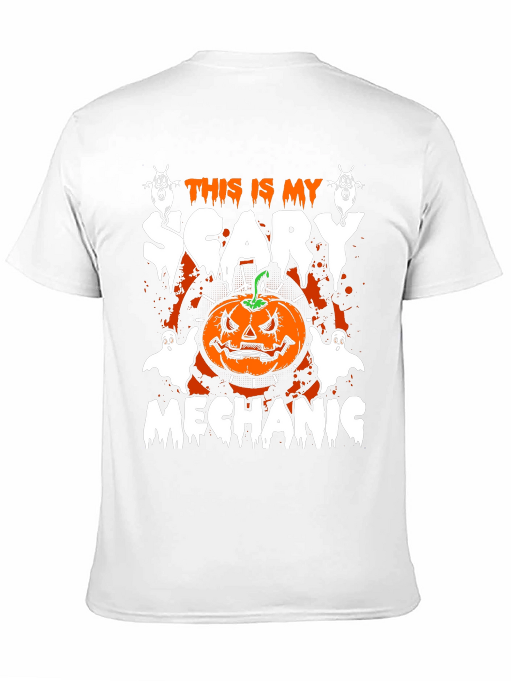 Scary Mechanic Halloween Graphic T-Shirt