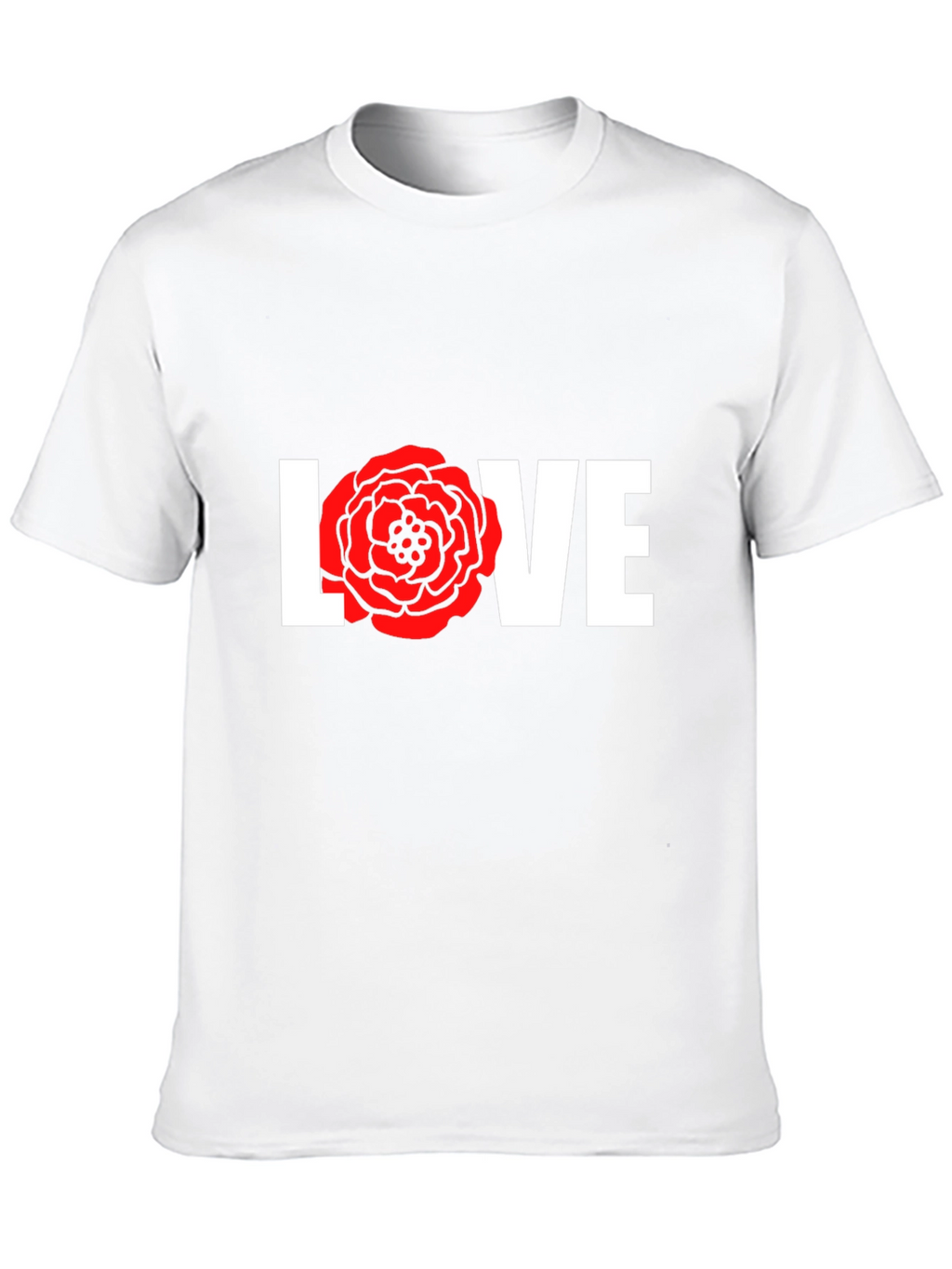 Love Rose Graphic T-Shirt - Black