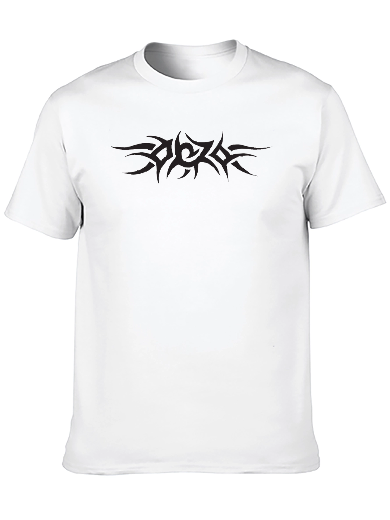 Black Tribal Tattoo Style Graphic Tee