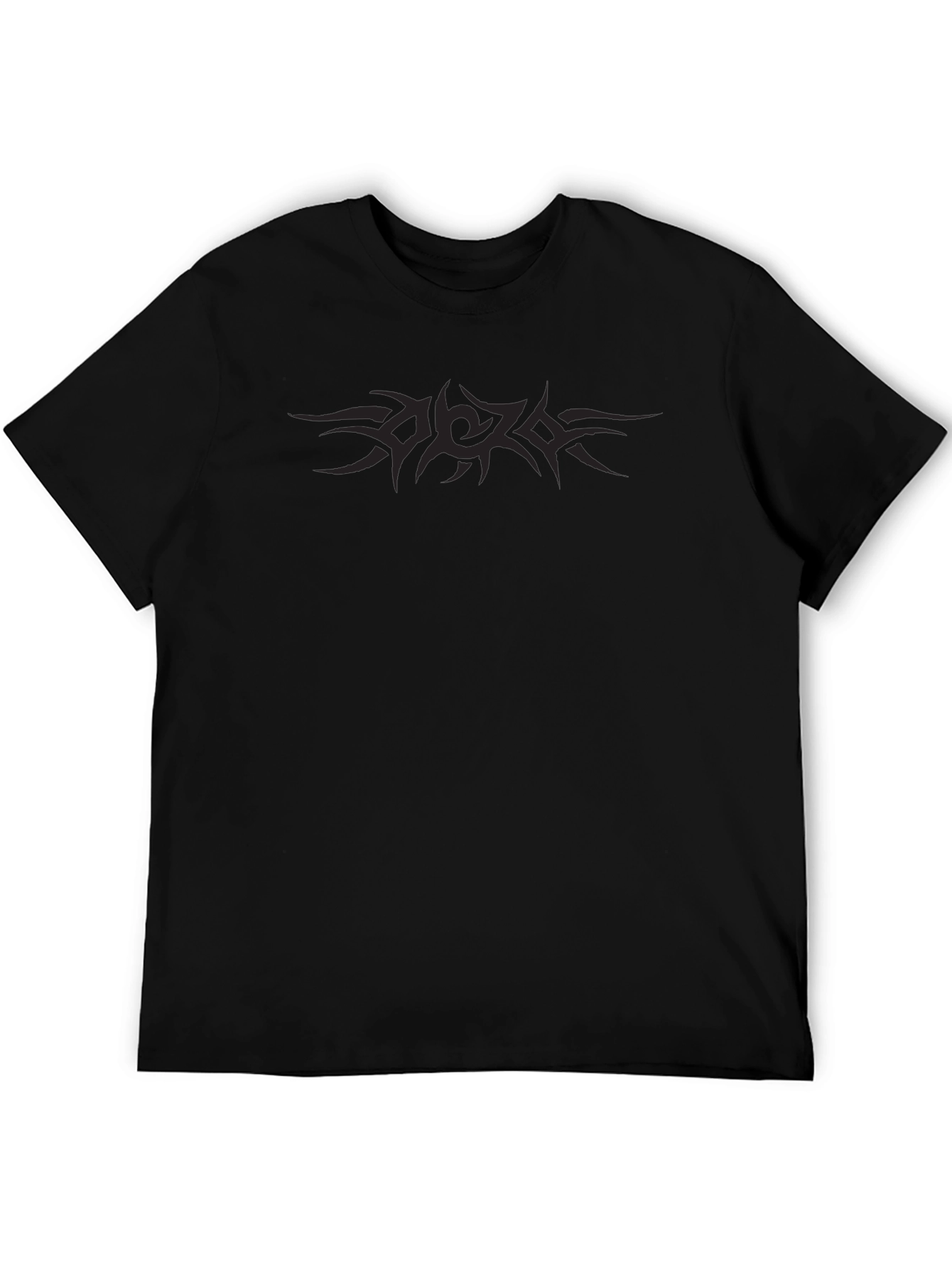Black Tribal Tattoo Style Graphic Tee