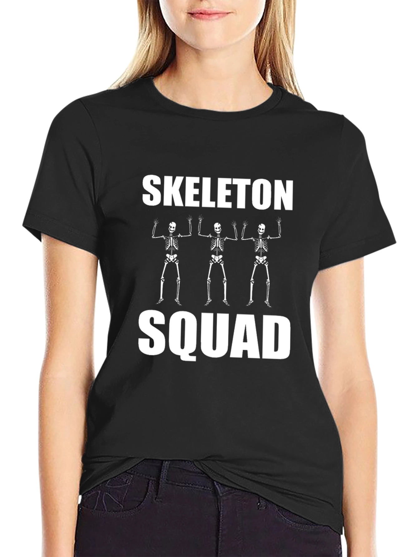 Skeleton Squad Graphic T-Shirt - Spooky Season Tee