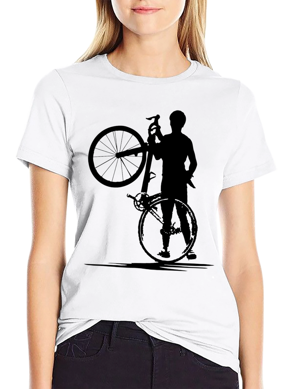 Cyclist Graphic Tee - Black