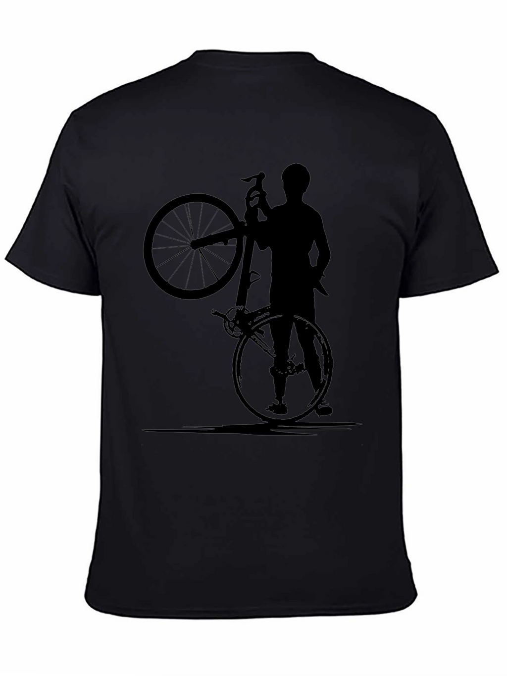 Cyclist Graphic Tee - Black