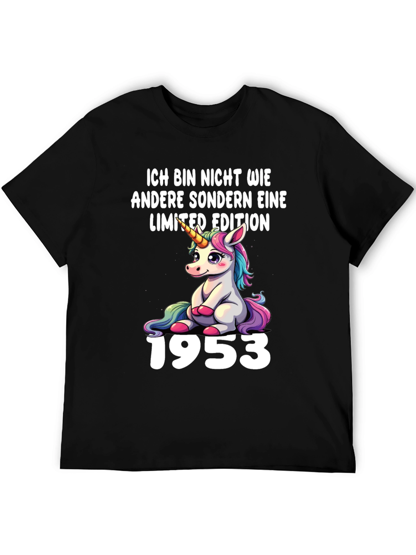 Limited Edition Unicorn 1953 Black T-Shirt