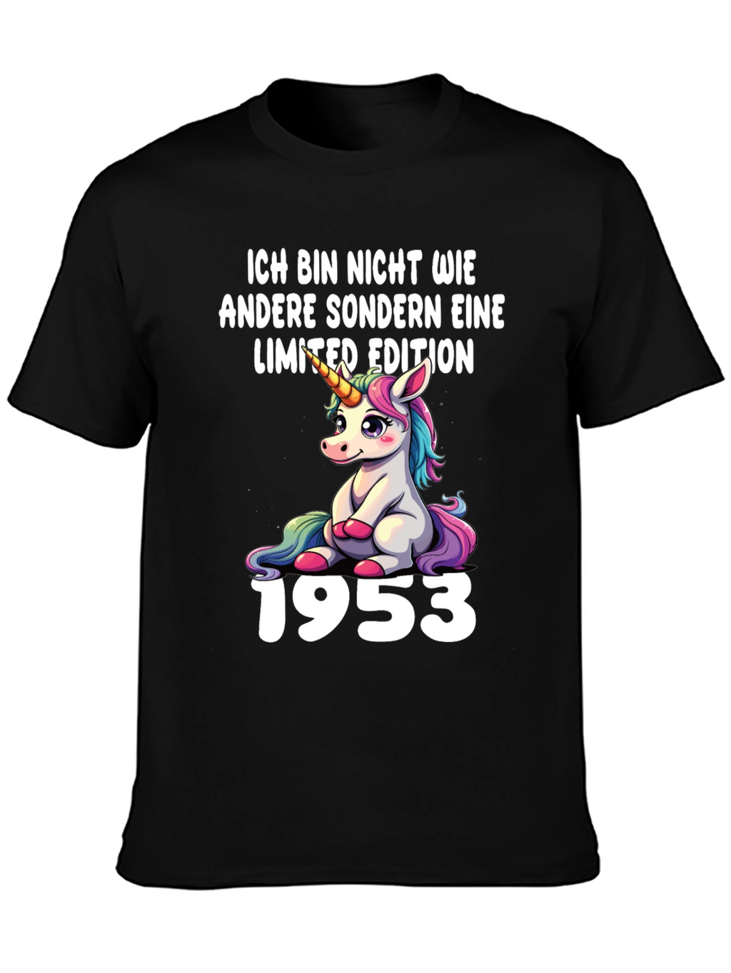 Limited Edition Unicorn 1953 Black T-Shirt